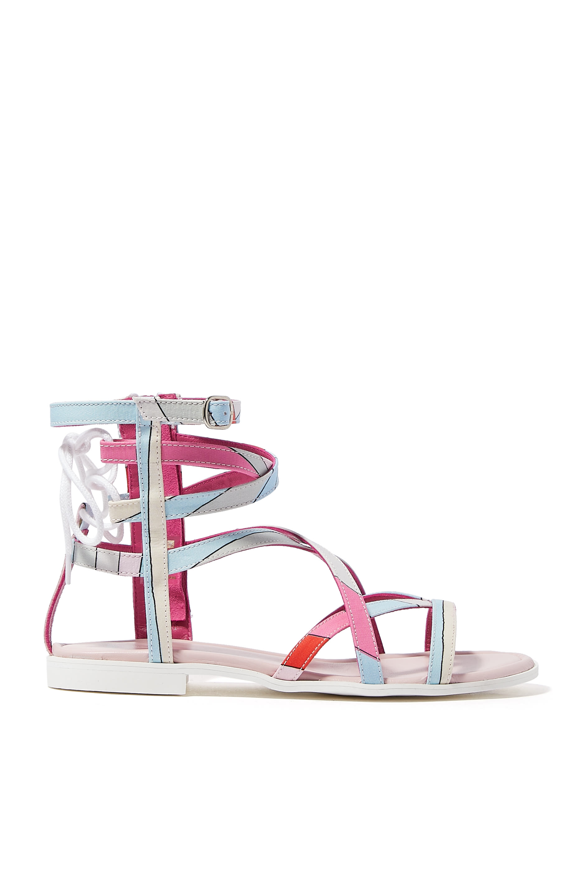 Kids Abstract Print Sandals