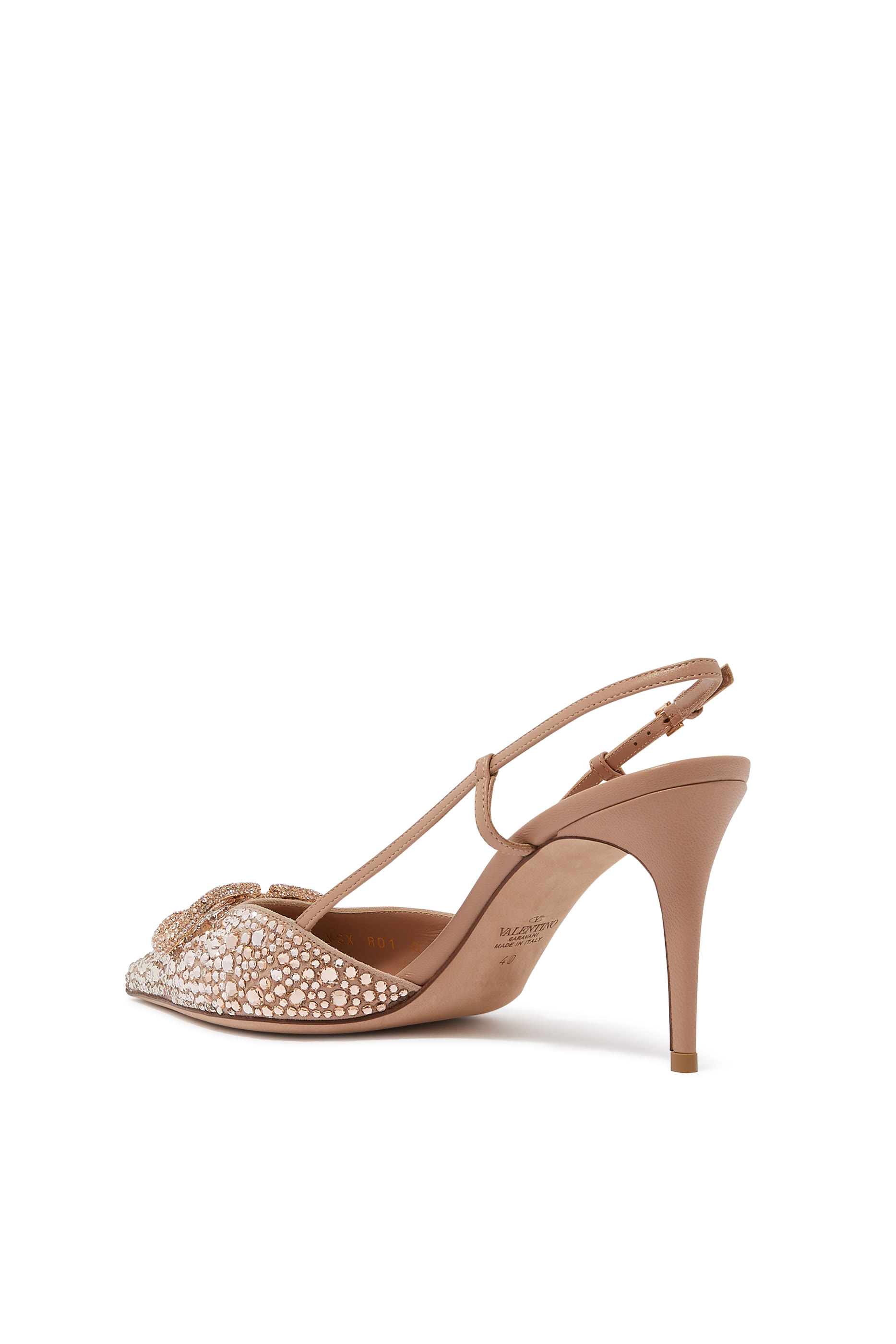Valentino Garavani V Logo Middle East Exclusive Sling Back Pumps