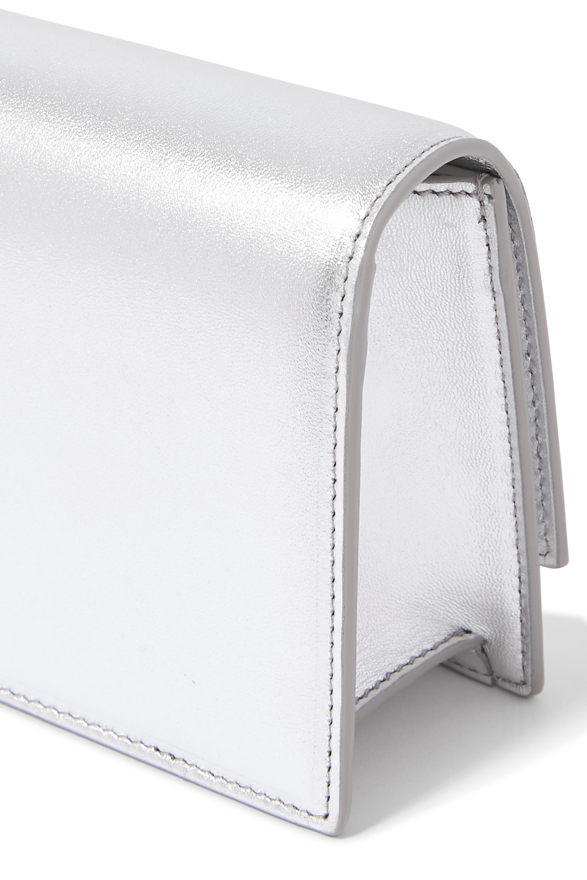 Vivien Metallic Leather Clutch 