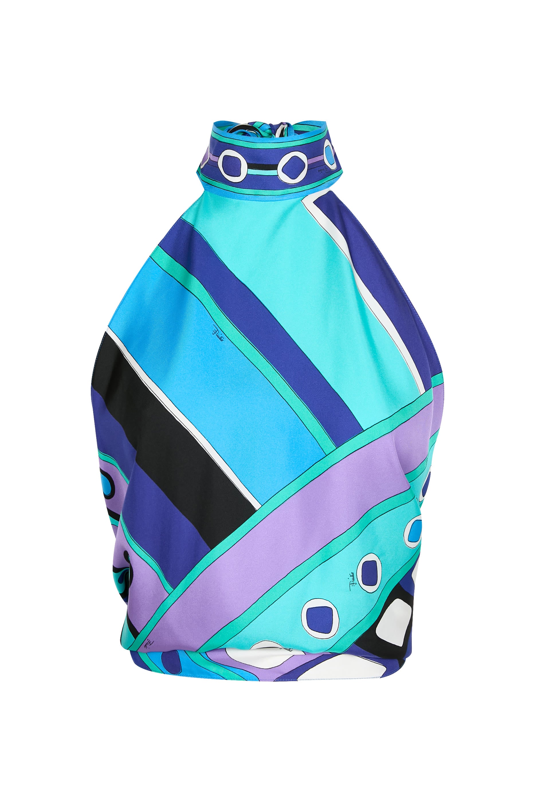 Vivara Print Foulard Top