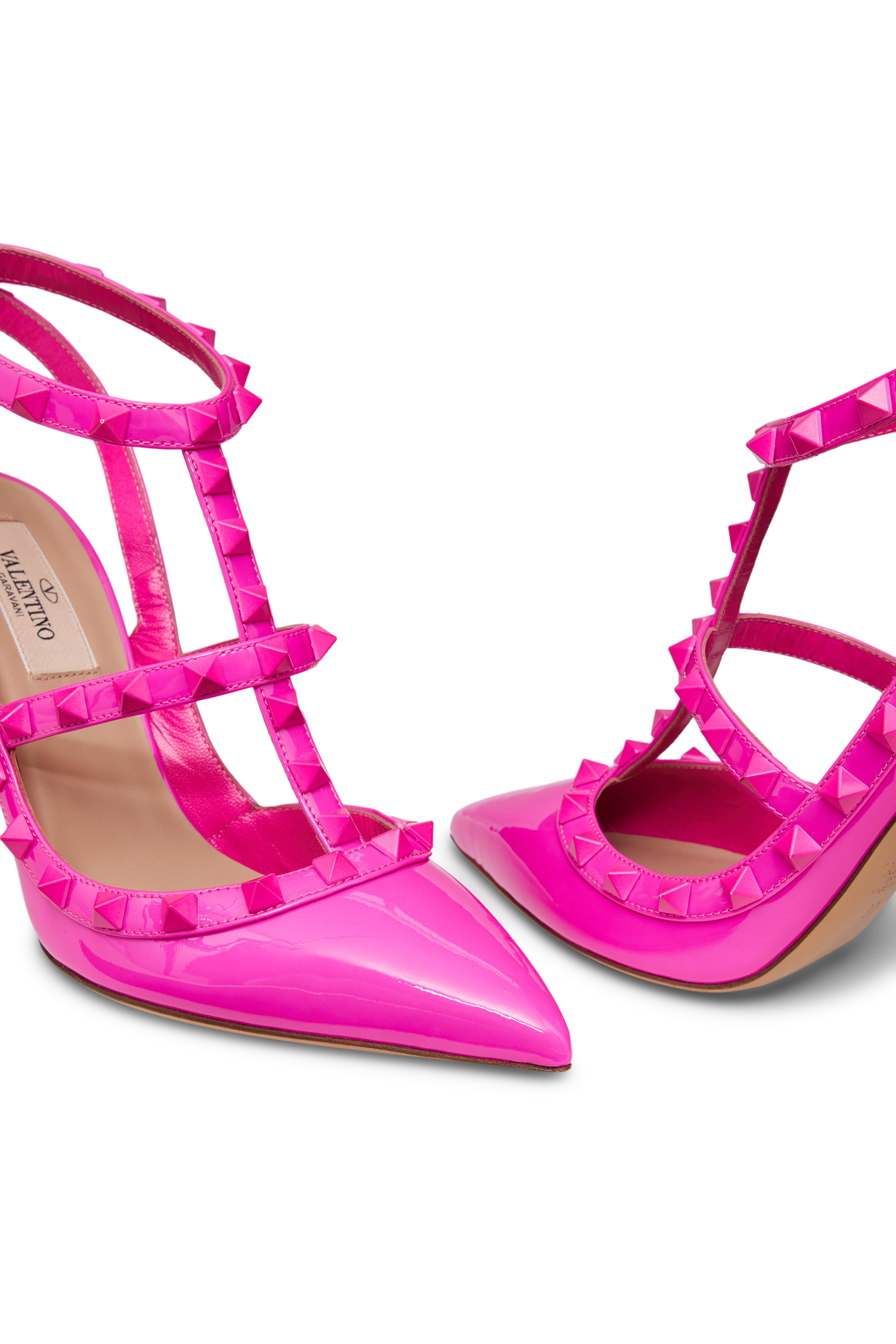 Valentino Garavani Rockstud 100 Ankle Strap Pumps