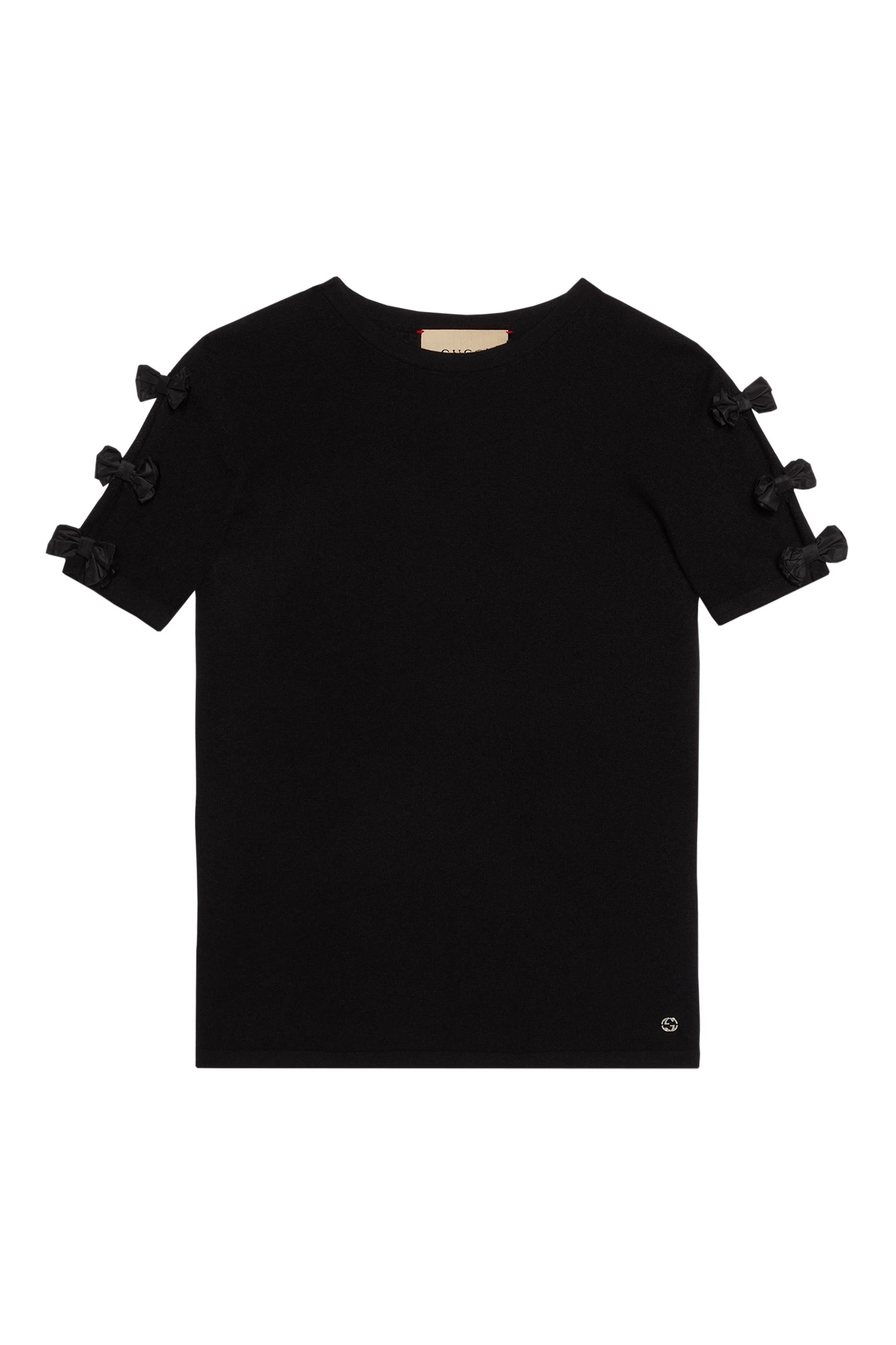 Cashmere Top With Bow Details