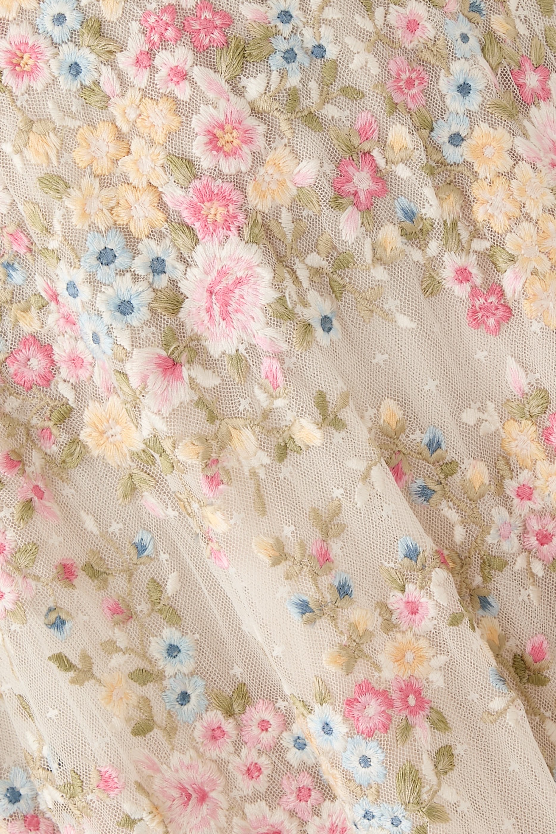 Lunaria Wreath Off-Shoulder Gown