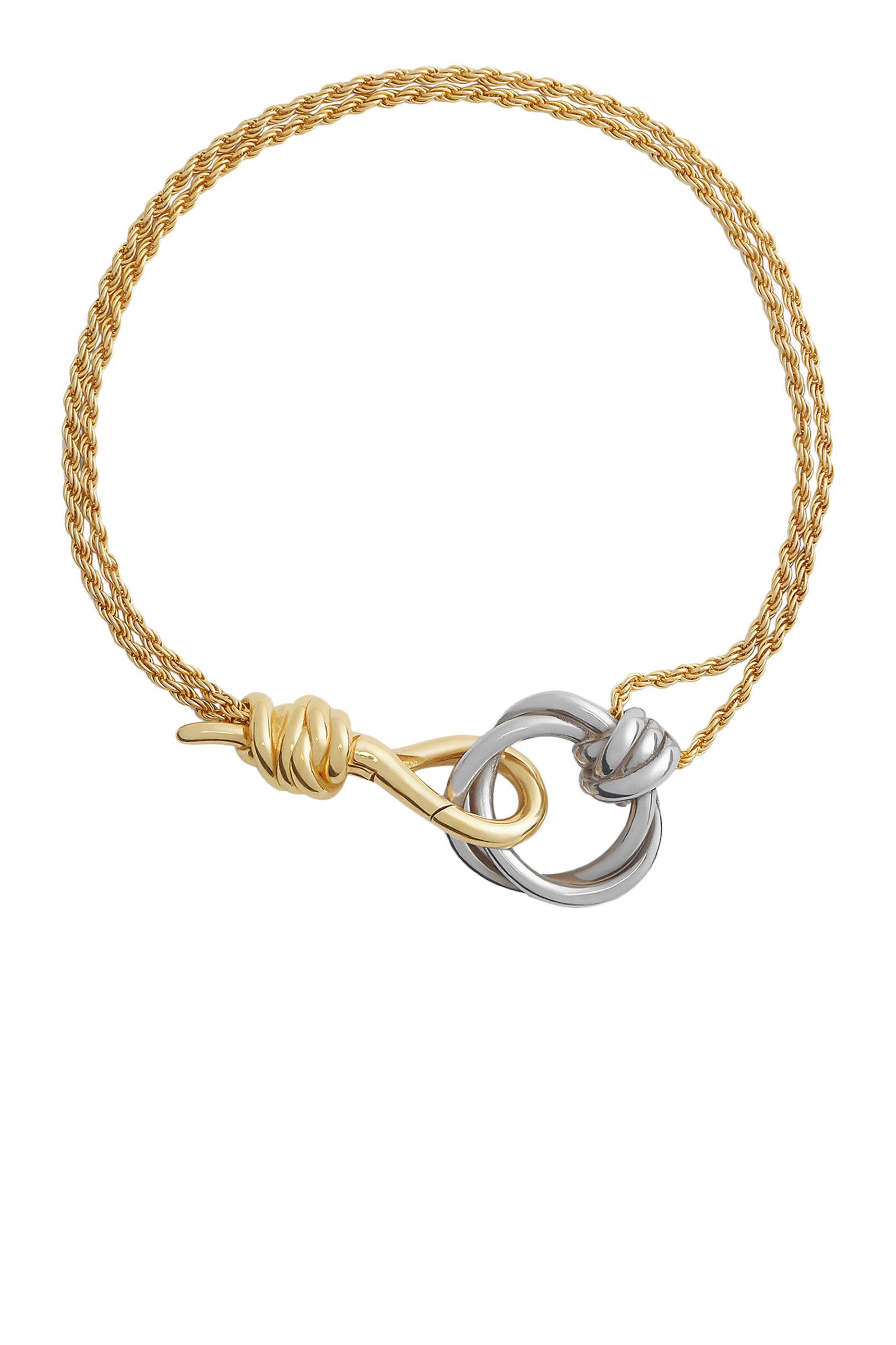 Knot Bracelet, 18k Gold-Finished Sterling Silver