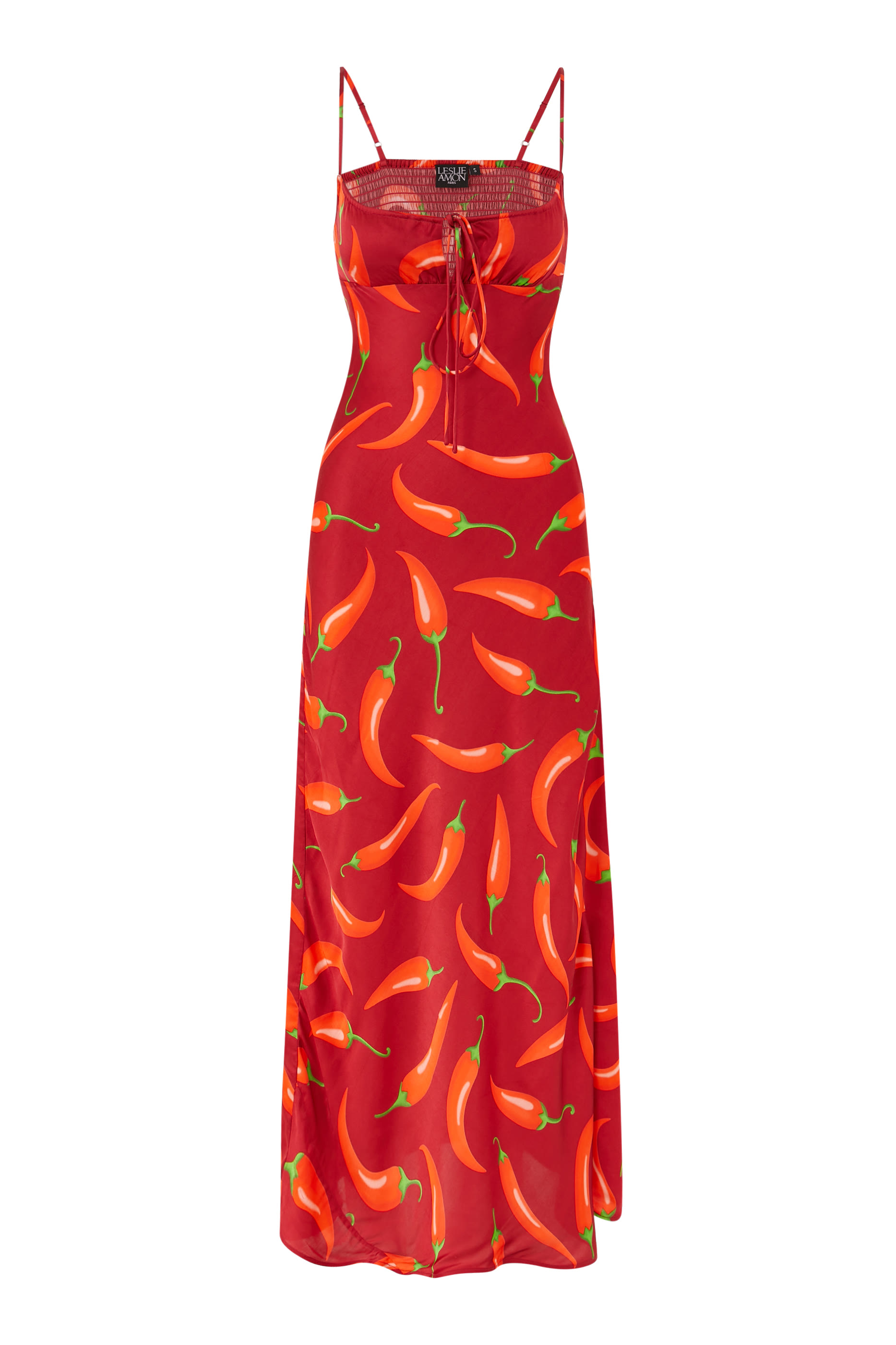 Chilli-Print Maxi Dress