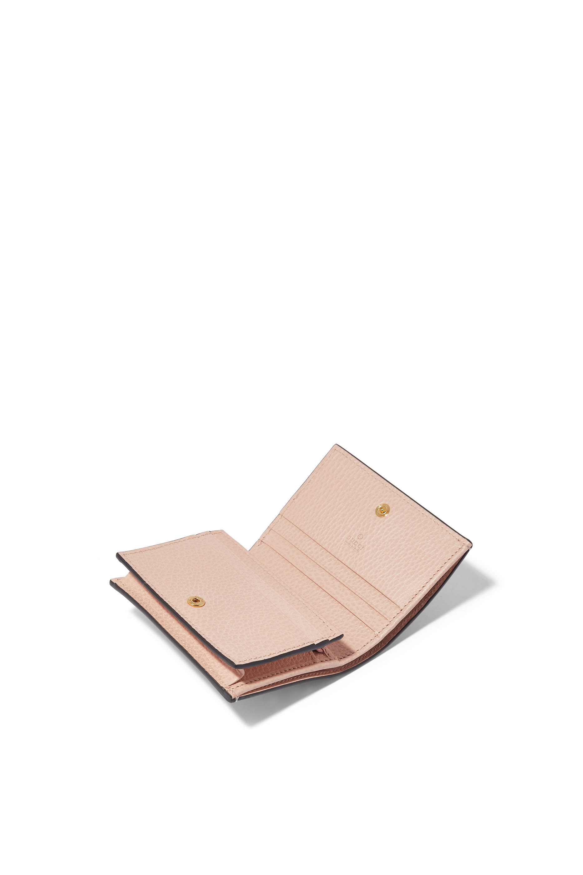 GG Supreme Canvas & Leather Card Case