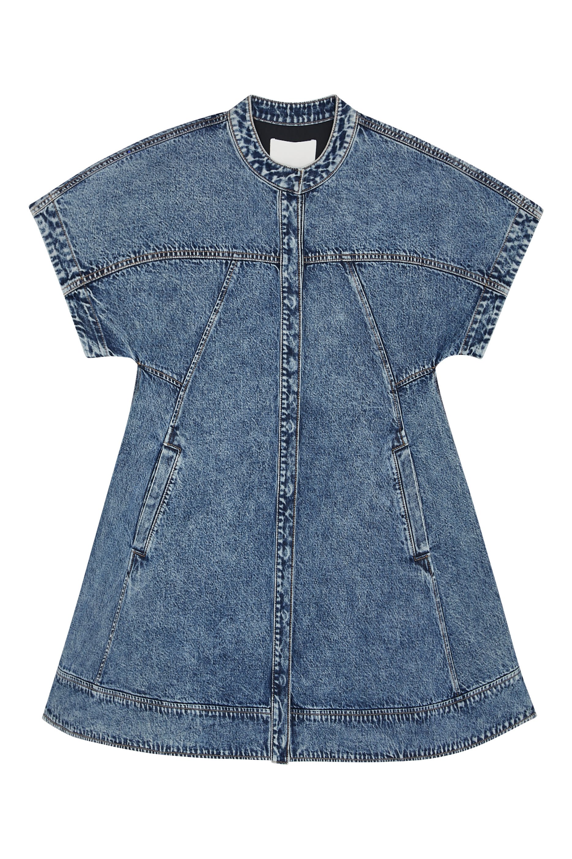 Trapeze Light Denim Dress 