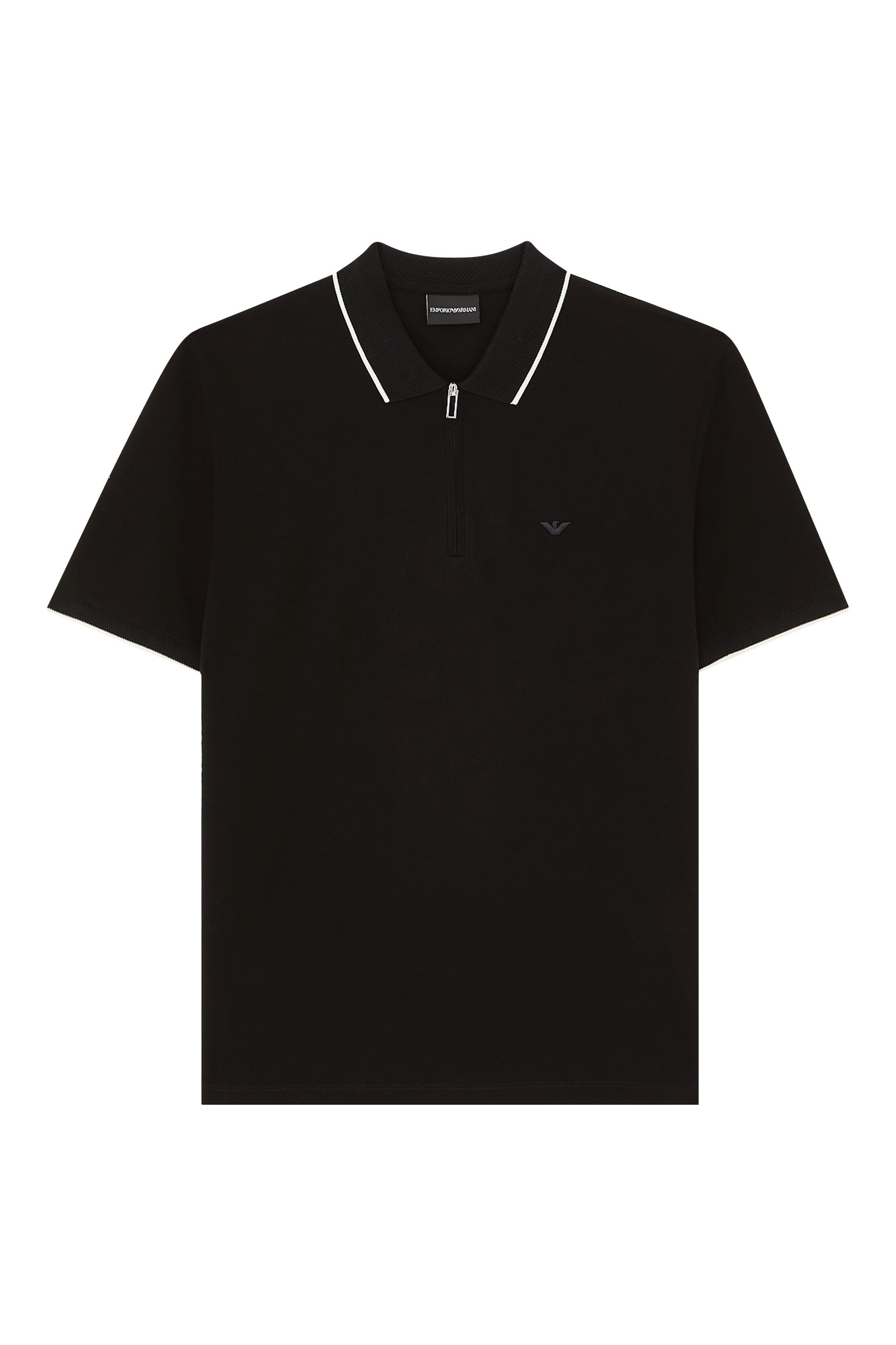 Buy Emporio Armani Polo Shirt With Zip for Mens | Bloomingdale's UAE