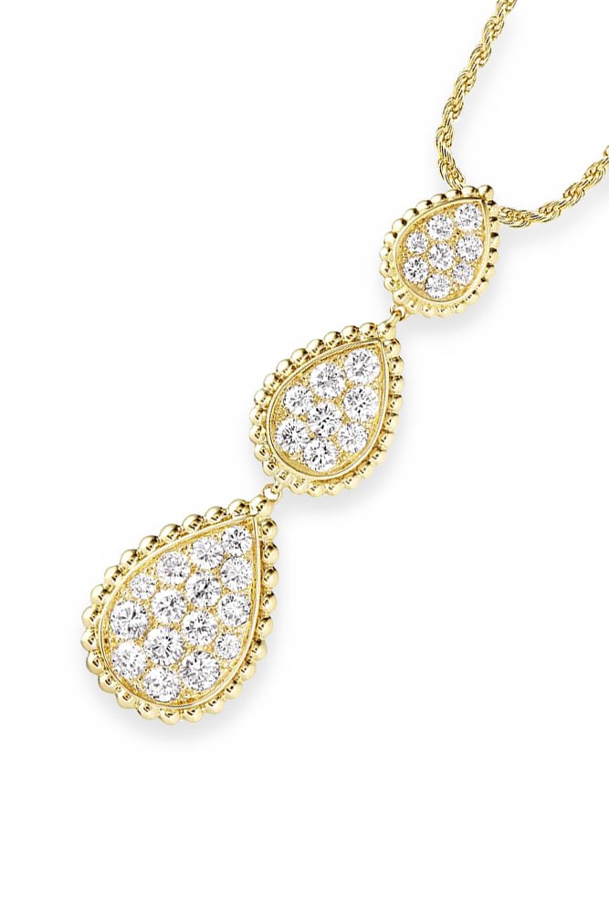 Serpent Boh&egrave;me Pendant Necklace, 18K Yellow Gold & Diamond