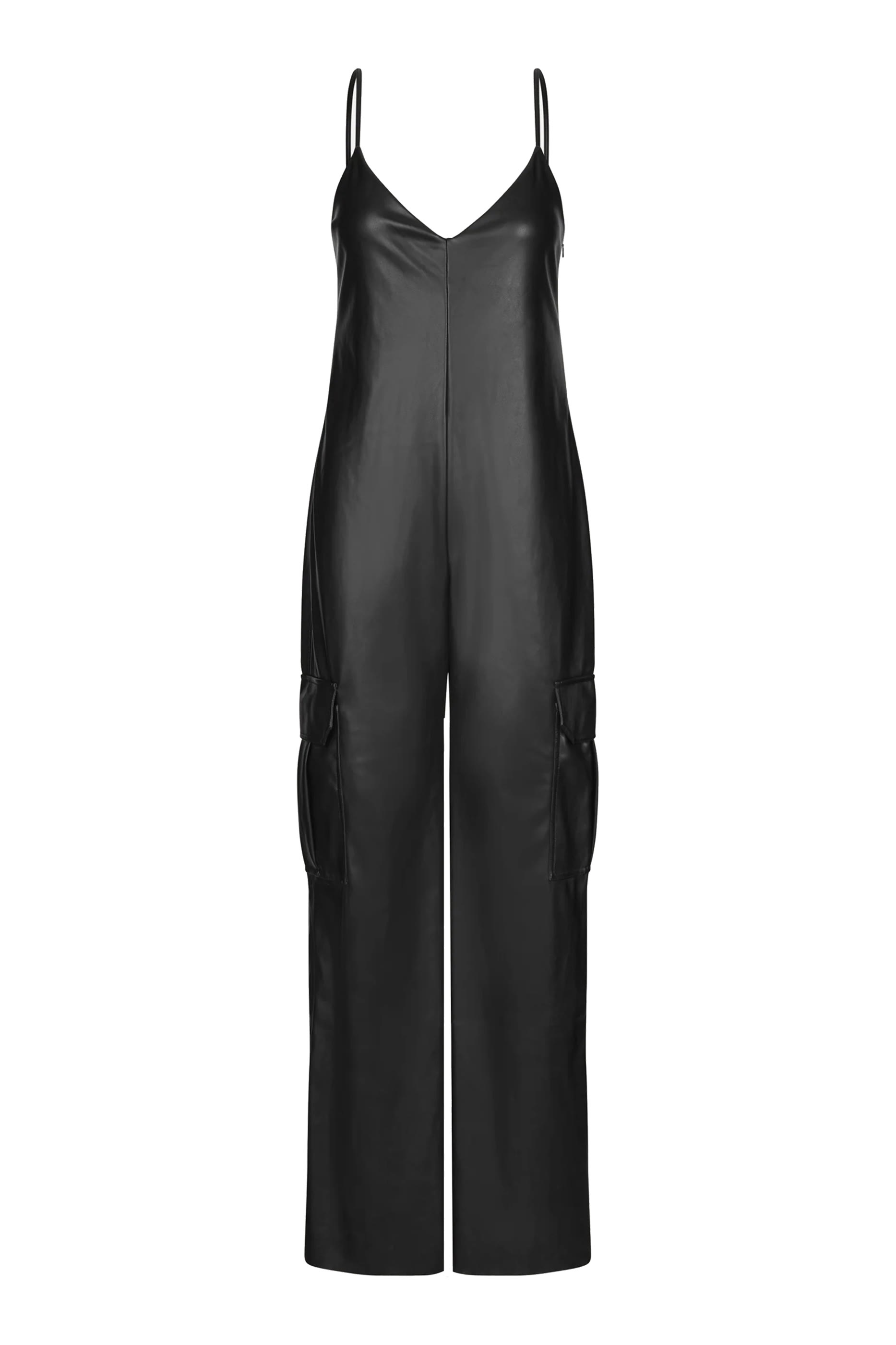 Remy Faux Leather Jumpsuit