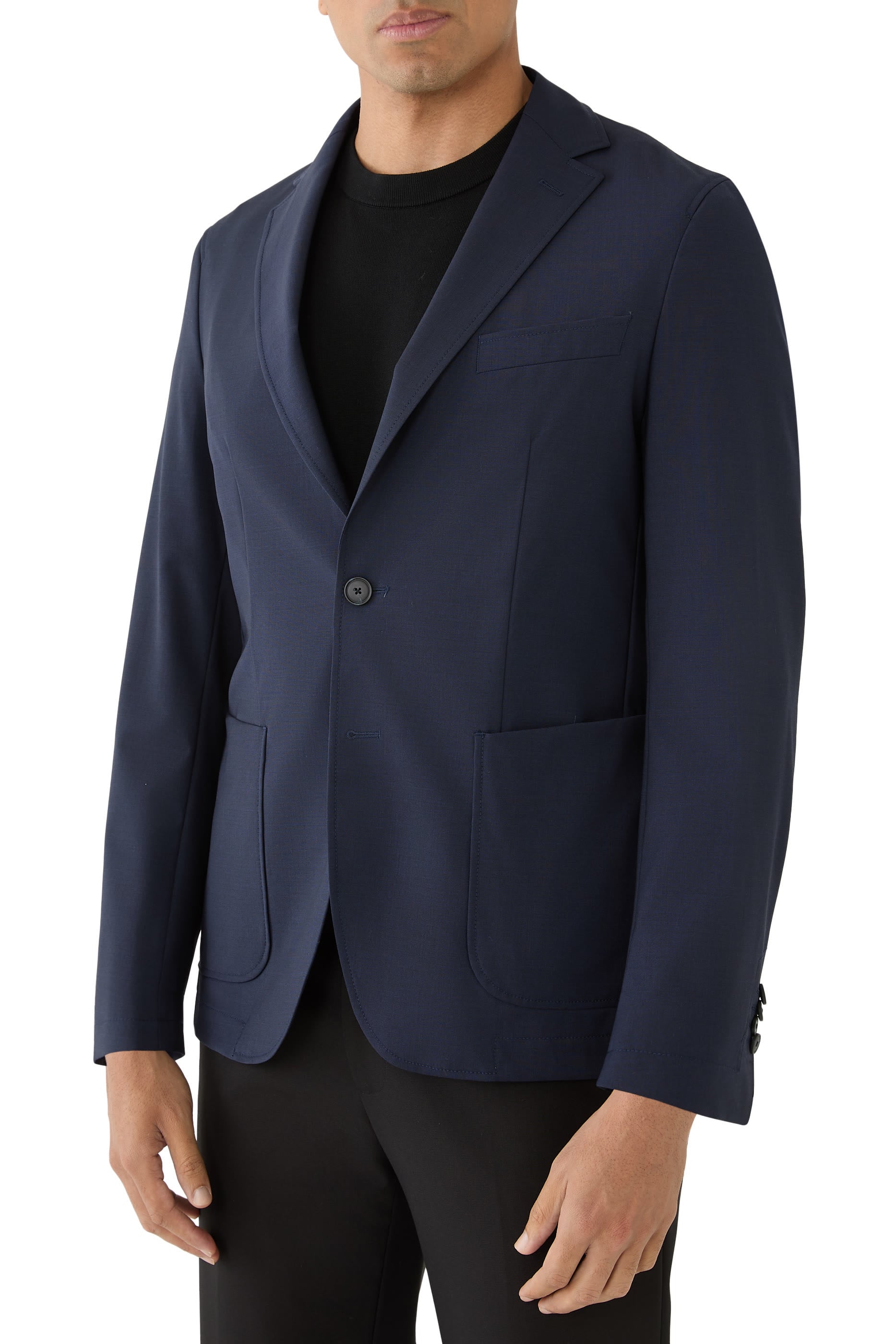  Slim-Fit Blazer in a Washable Wool Blend