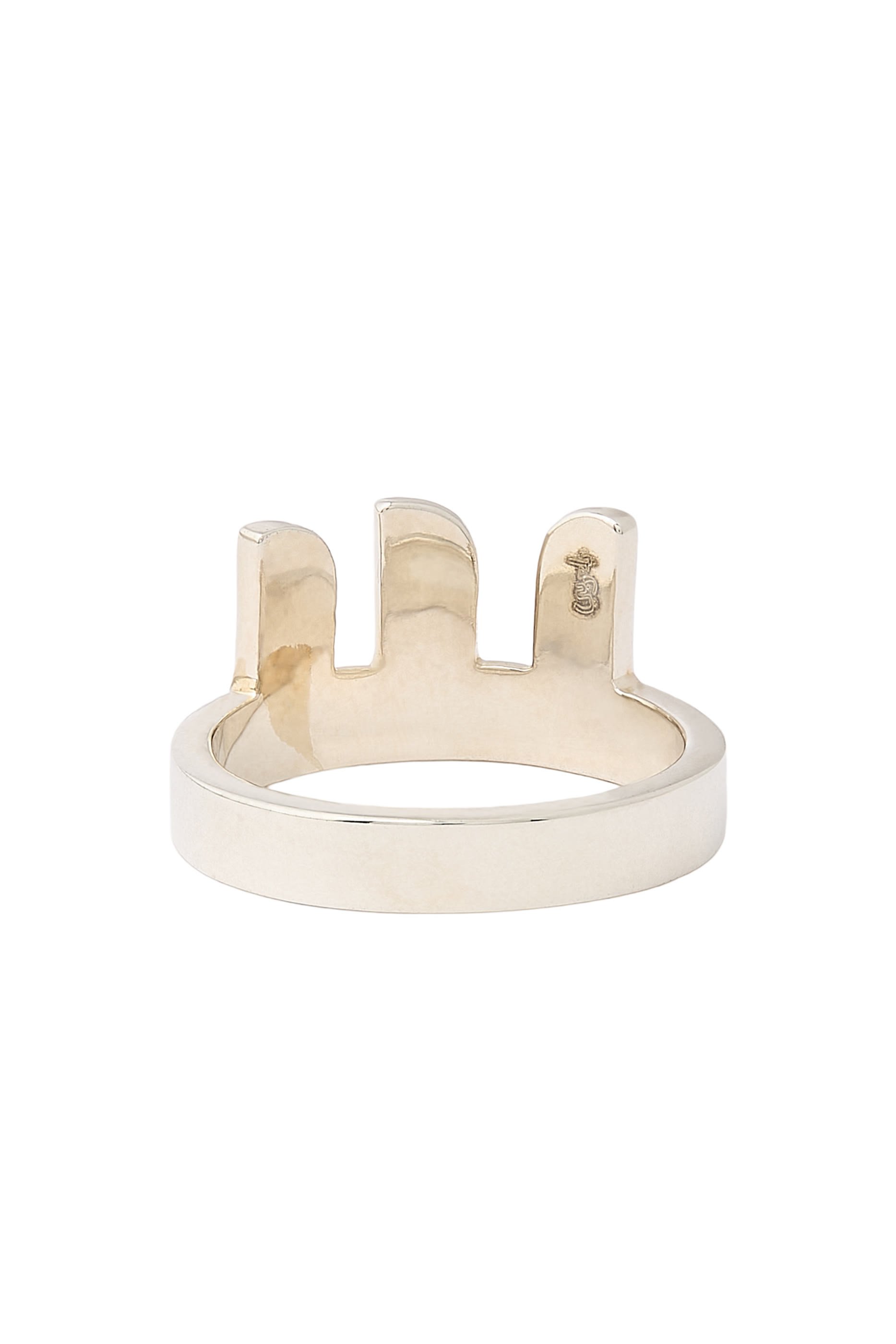 Arabic Letter "Seen" Ring in Sterling Silver