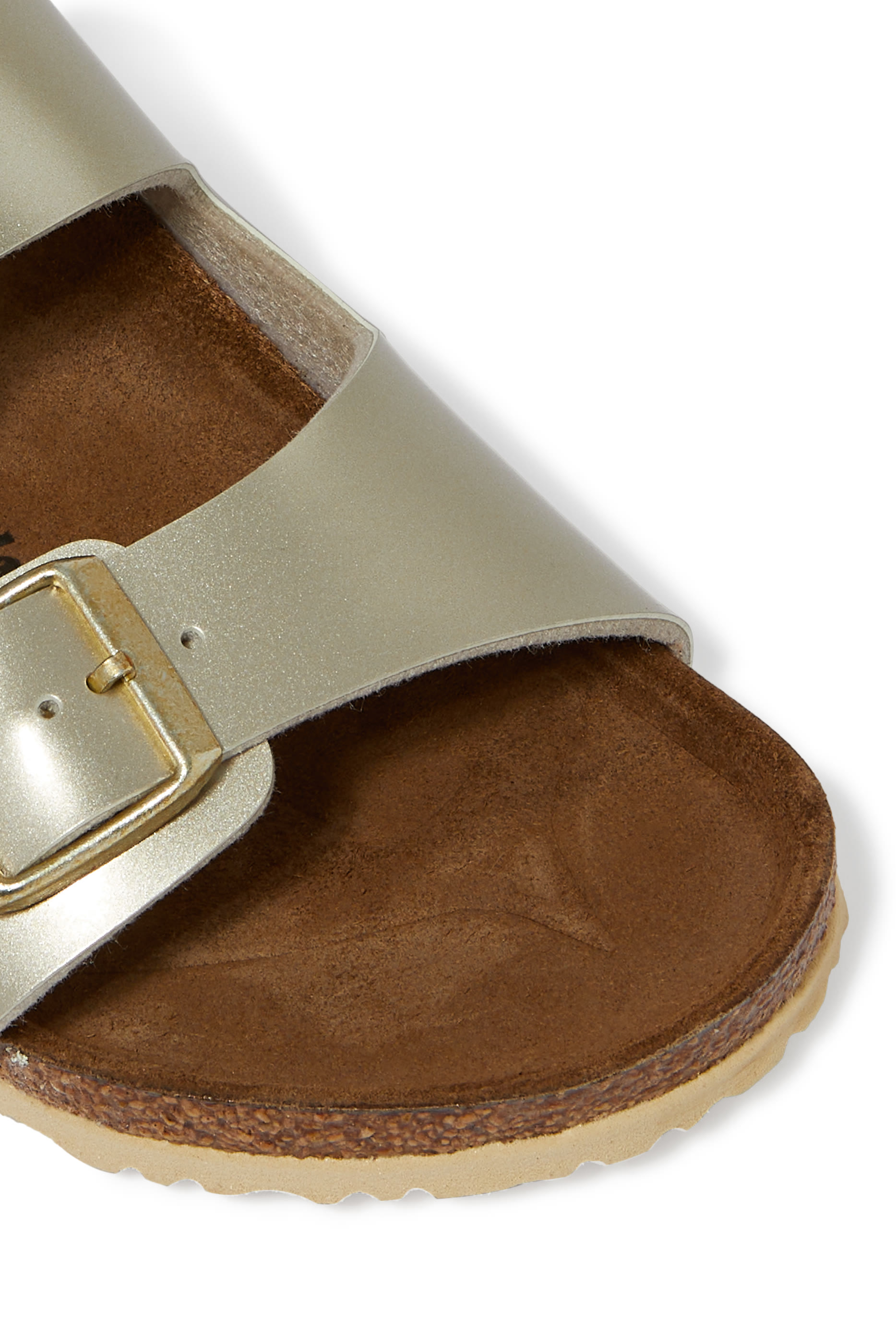 Kids Arizona Birko-Flor Metallic Sandals