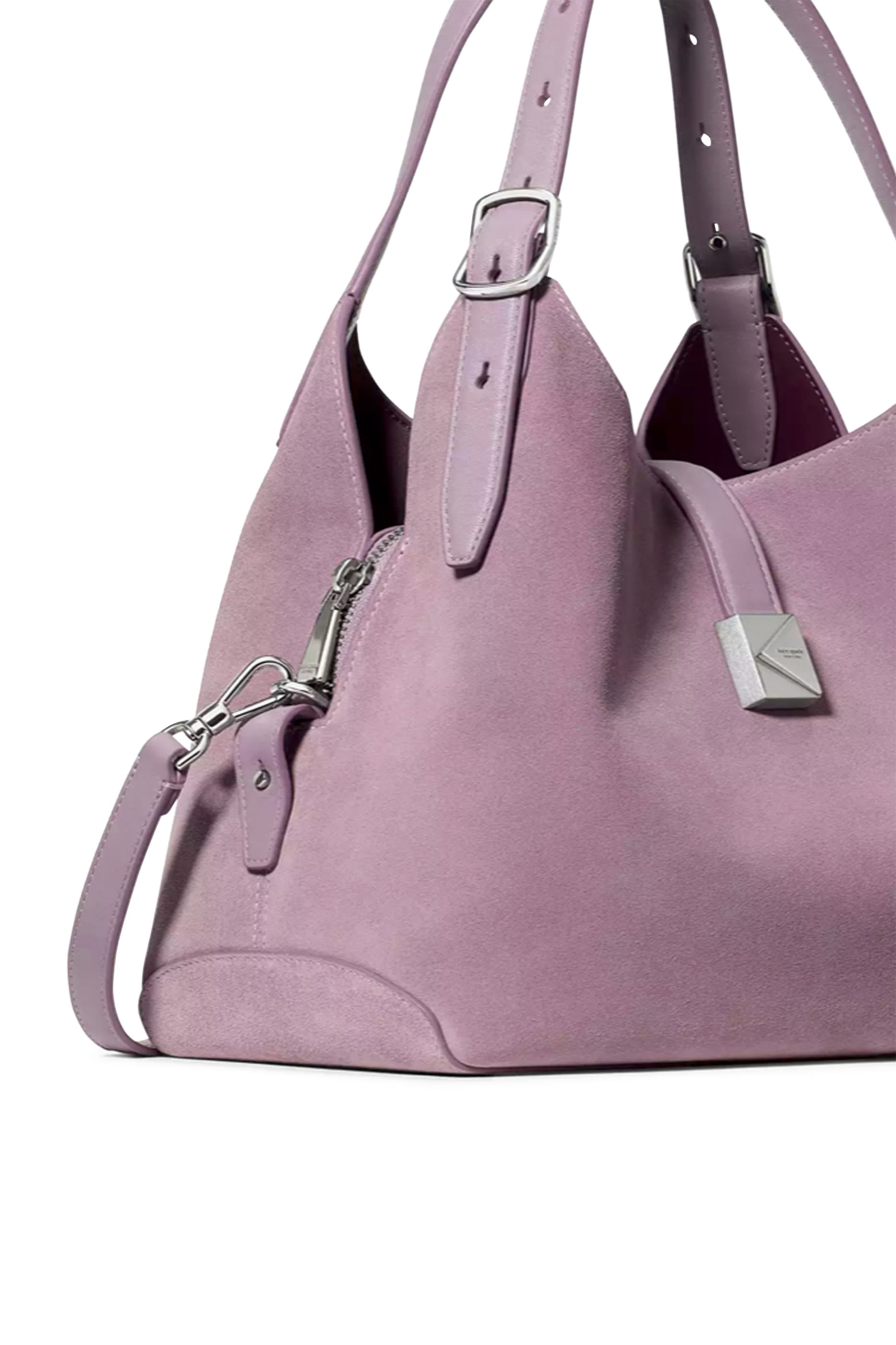 Deco Suede Crossbody Tote Bag