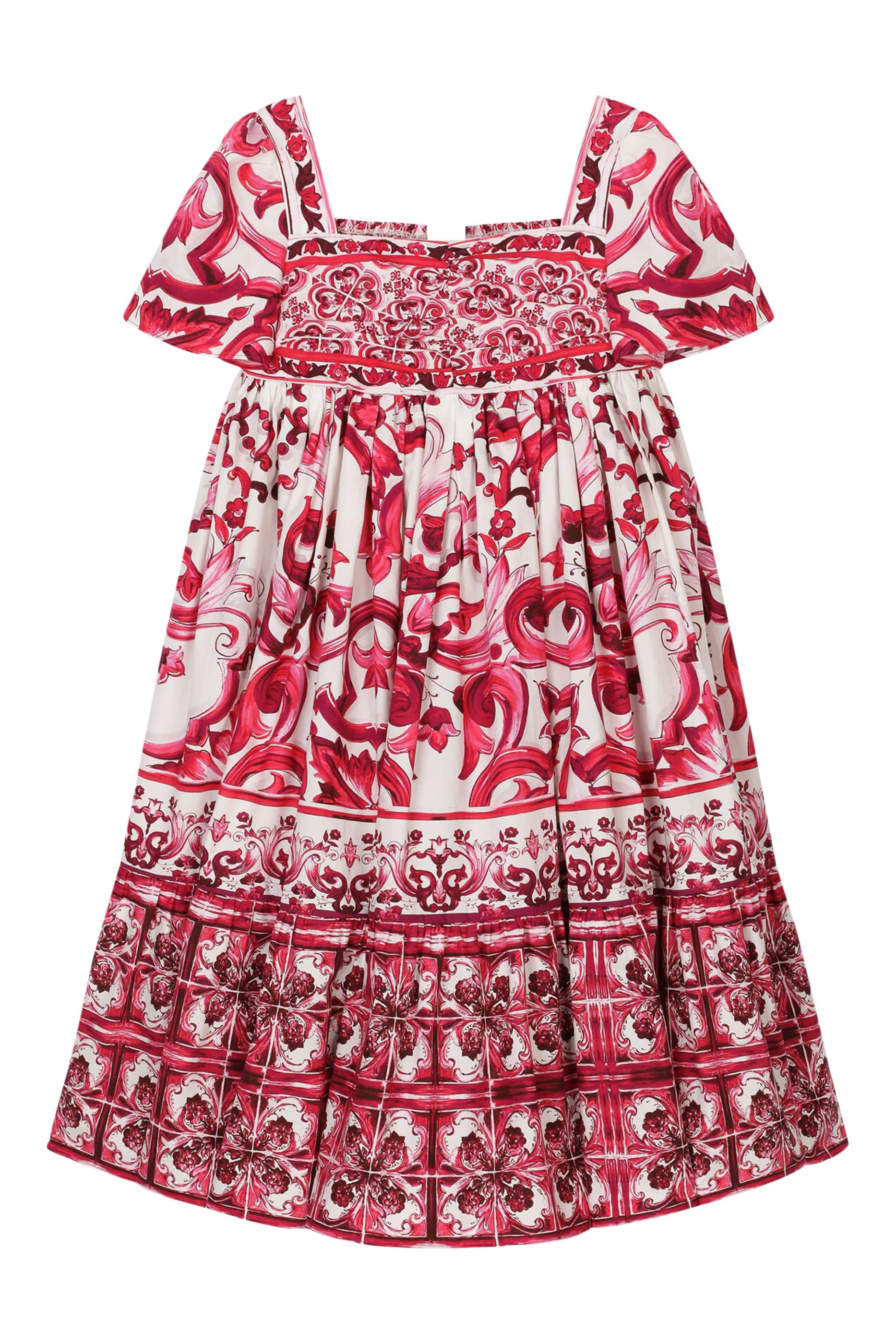 Kids Majolica Print Cotton Dress