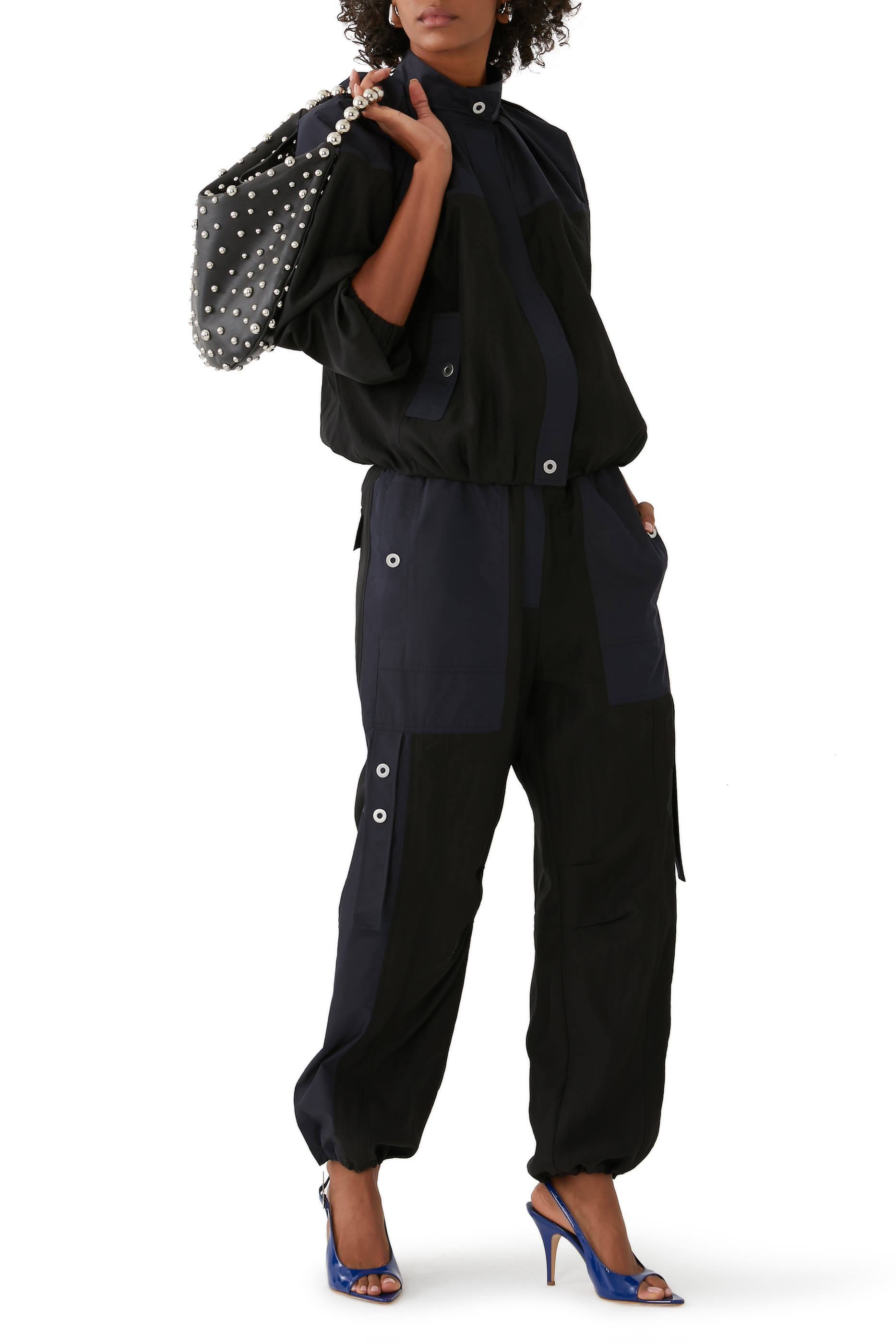 Blouson Track Combo Jacket