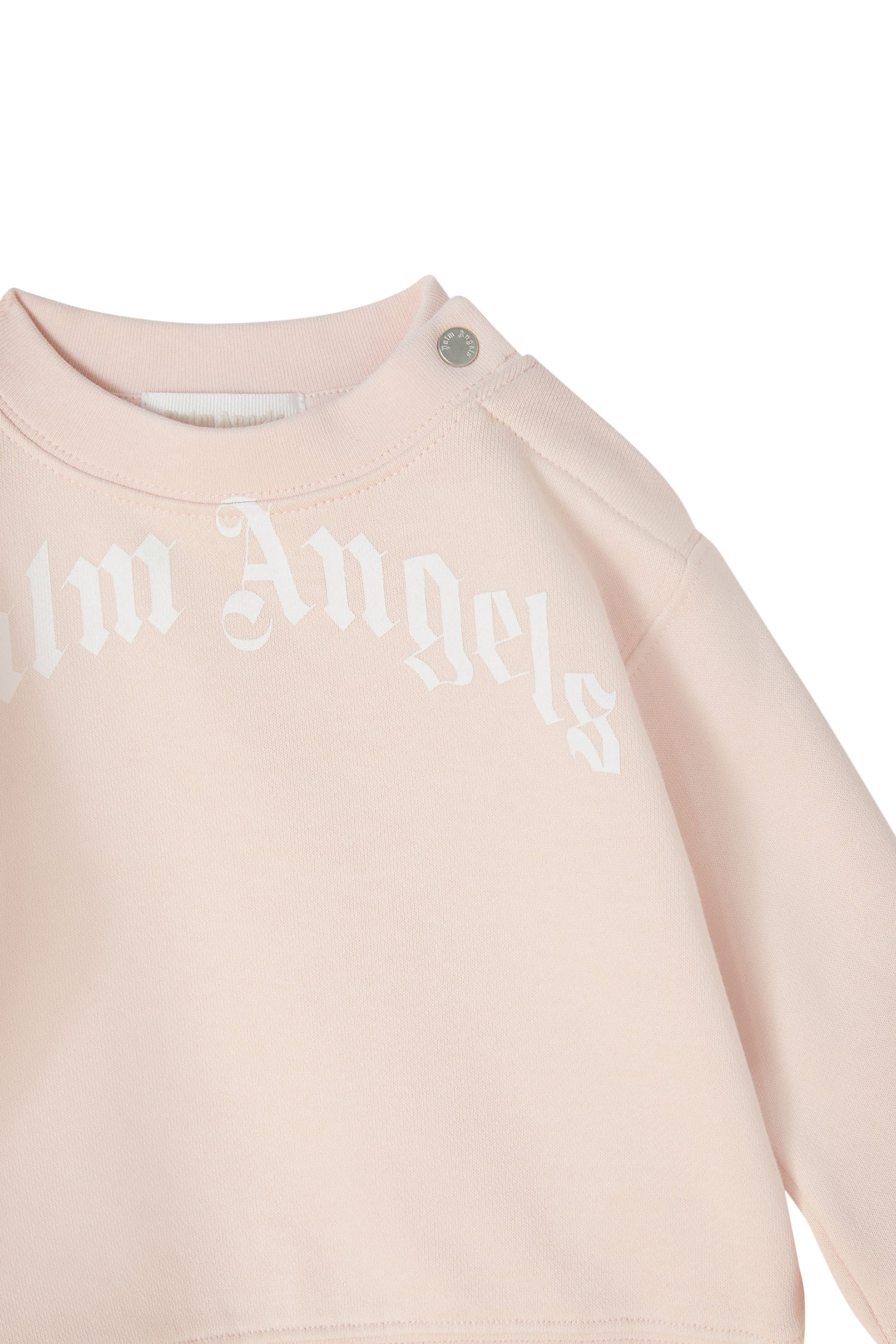 Kids Curved Logo Crewneck Sweatshirt