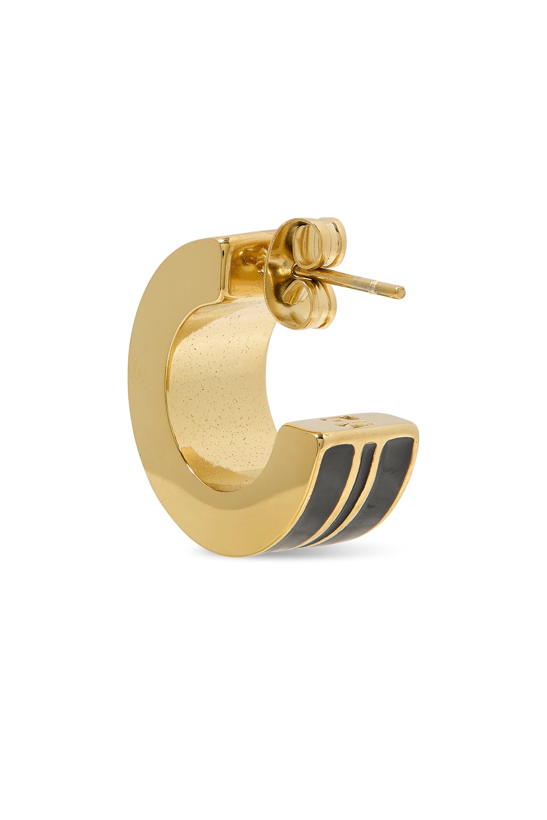 Two-Tone Thick Hoop Single Earring