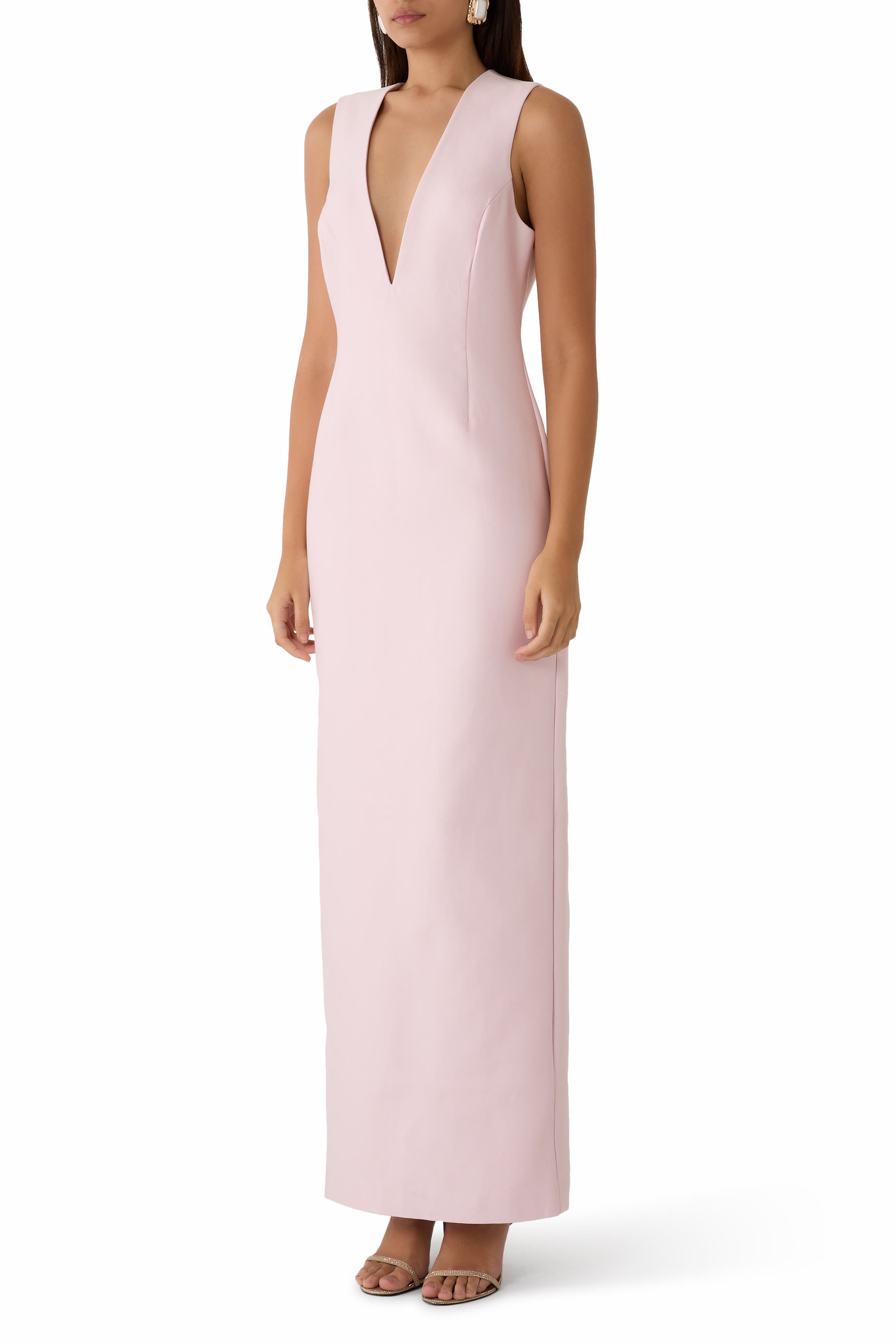 Otis Plunged Fitted Maxi Dress