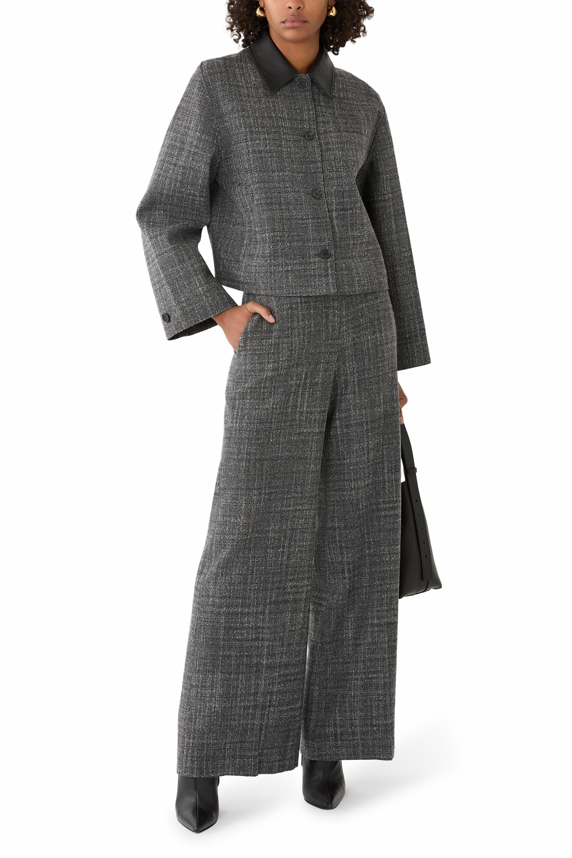 Wide-Leg Pant in Malfile Wool