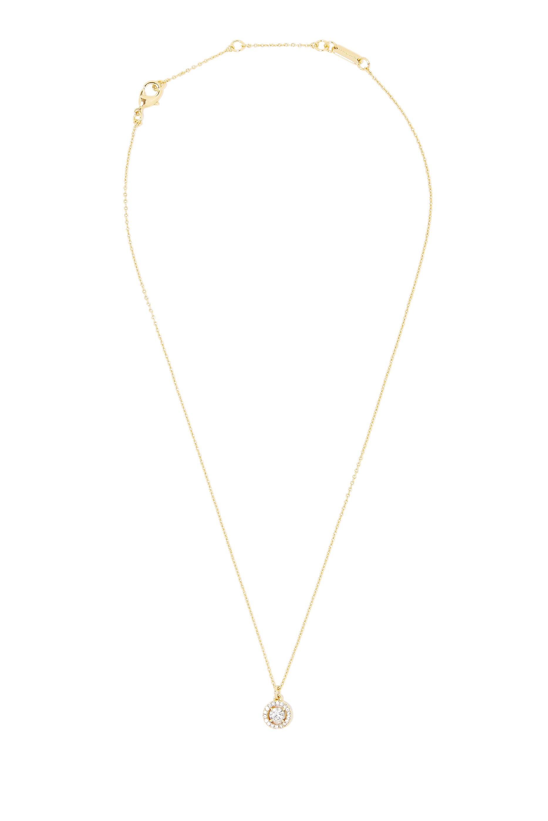 Pave Halo Pendant Necklace