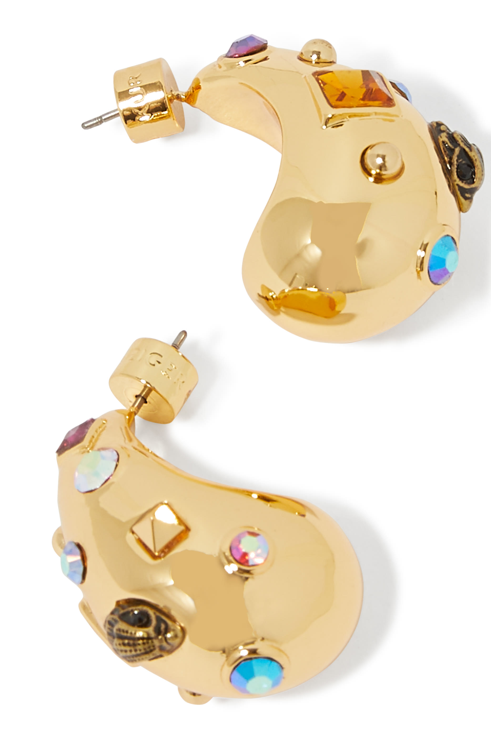 Large Crystal Mix Earrings