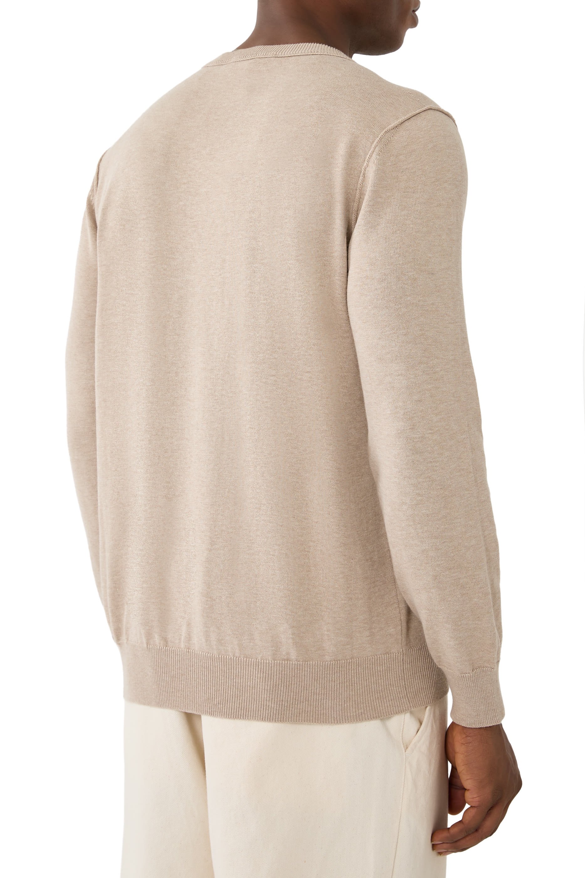  Soft Organic Cotton Crewneck Sweater 