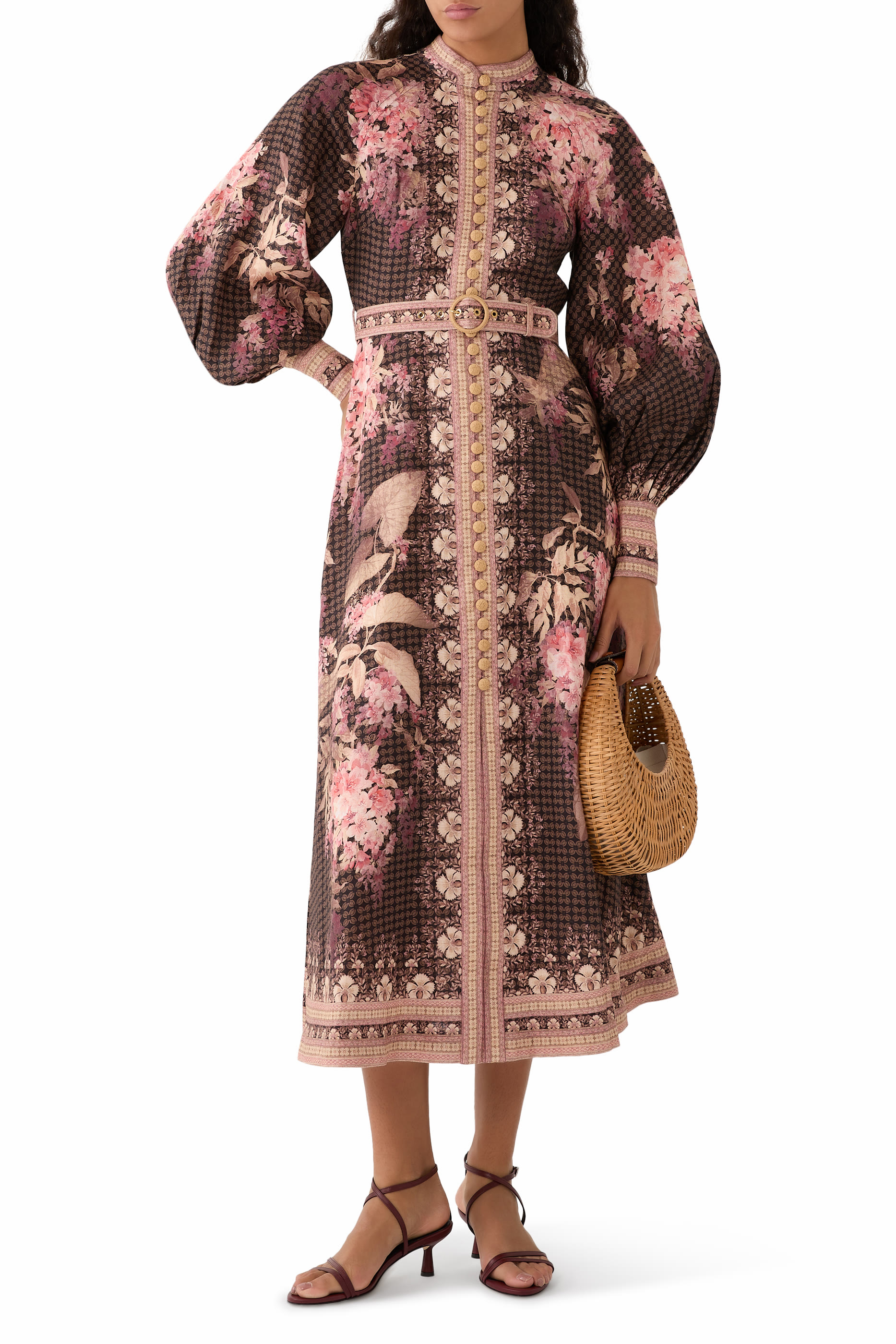 Illuminate Buttoned Midi Dress