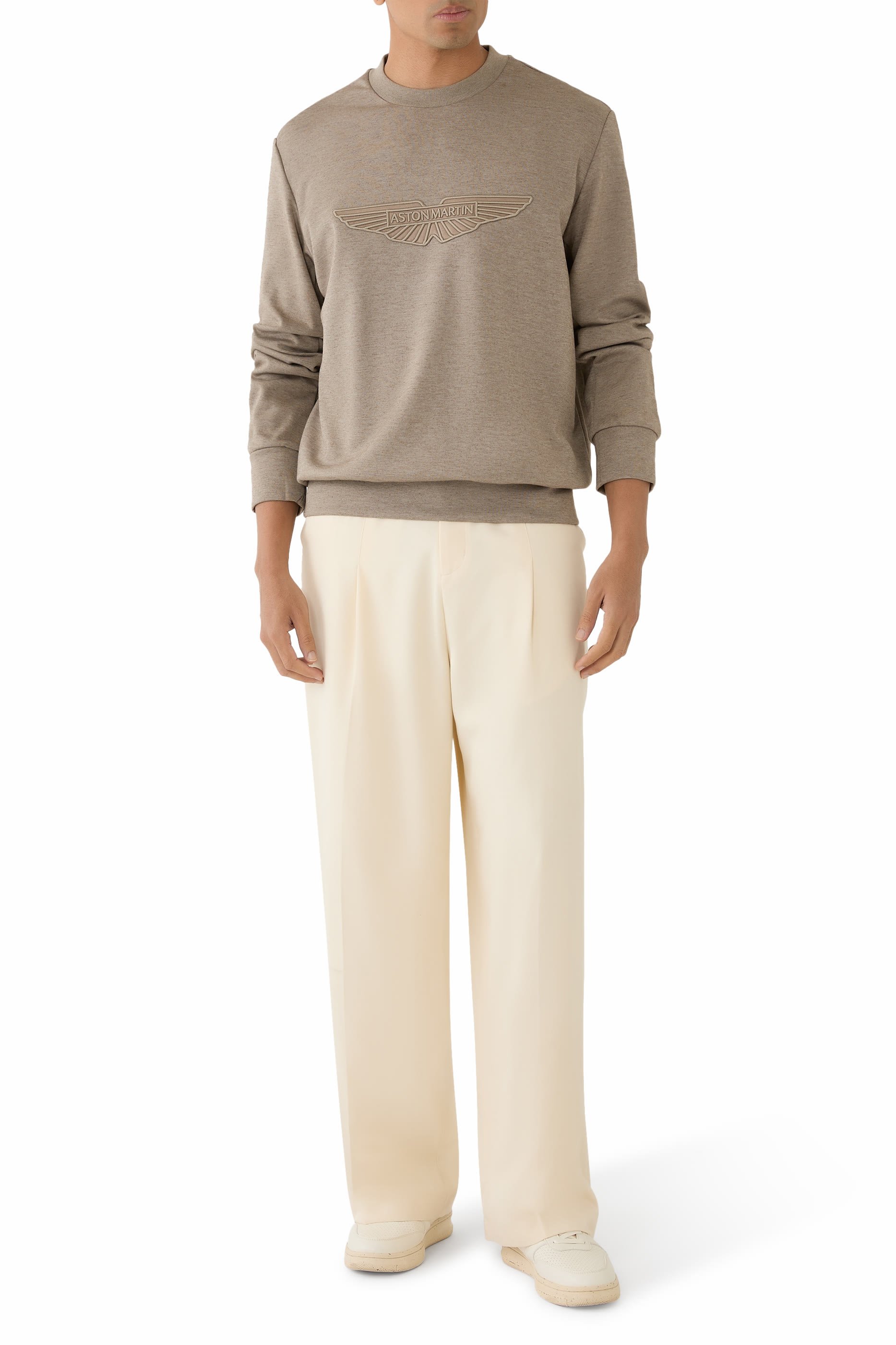 Logo Wing-Detail Sweatshirt