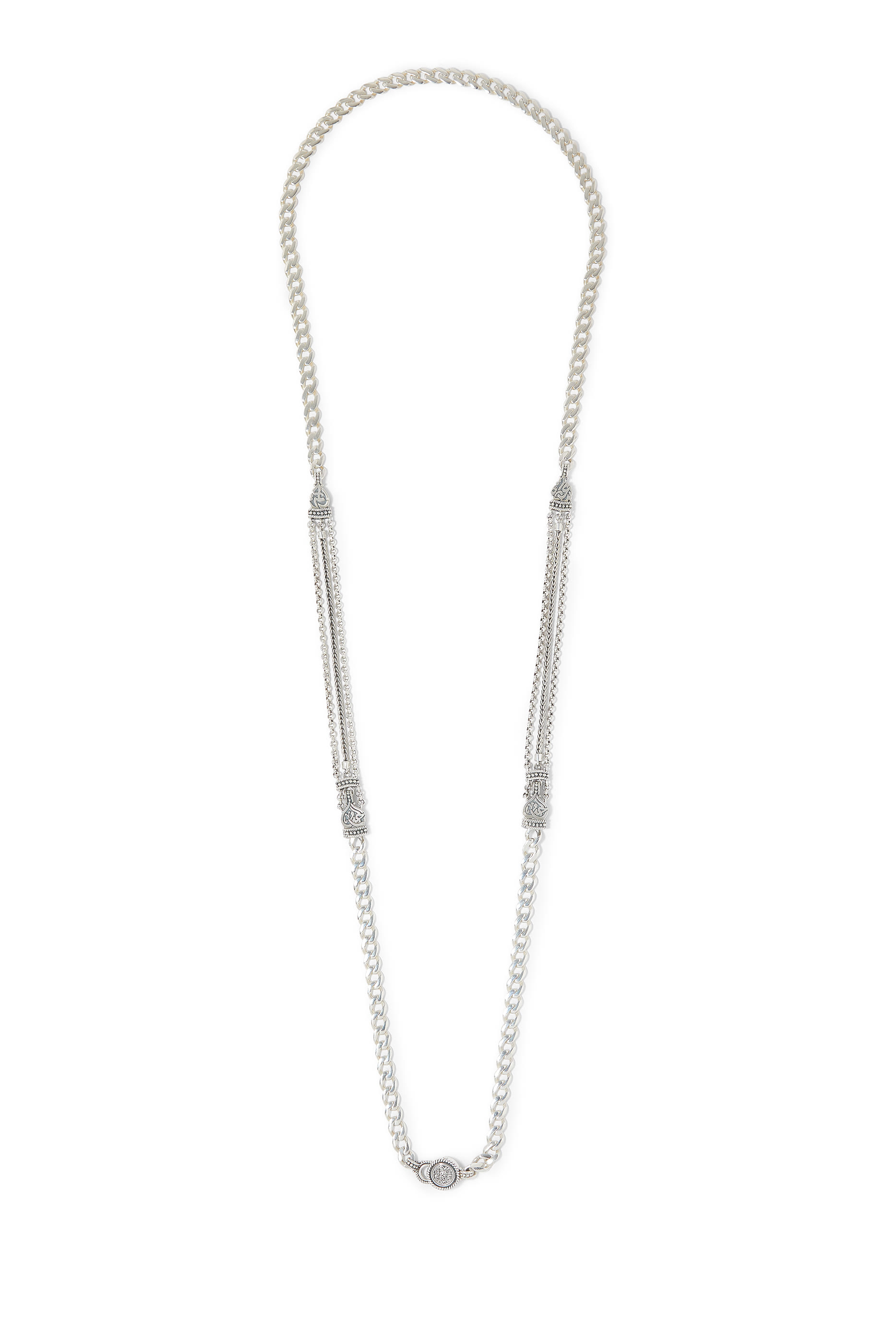 Nur Love, Happiness & Mercy Necklace, Silver