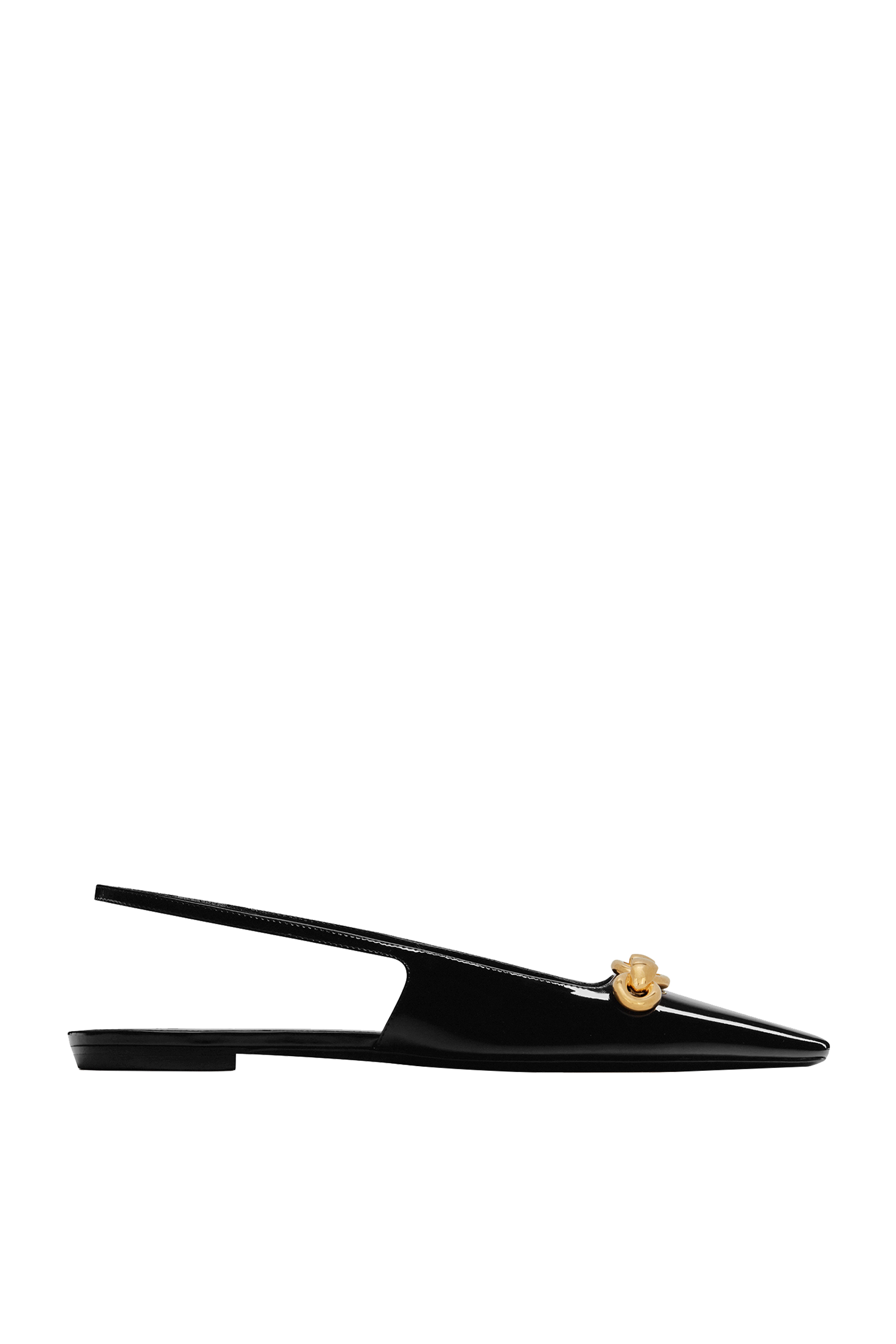 Blade Leather Slingback Ballerina Flats