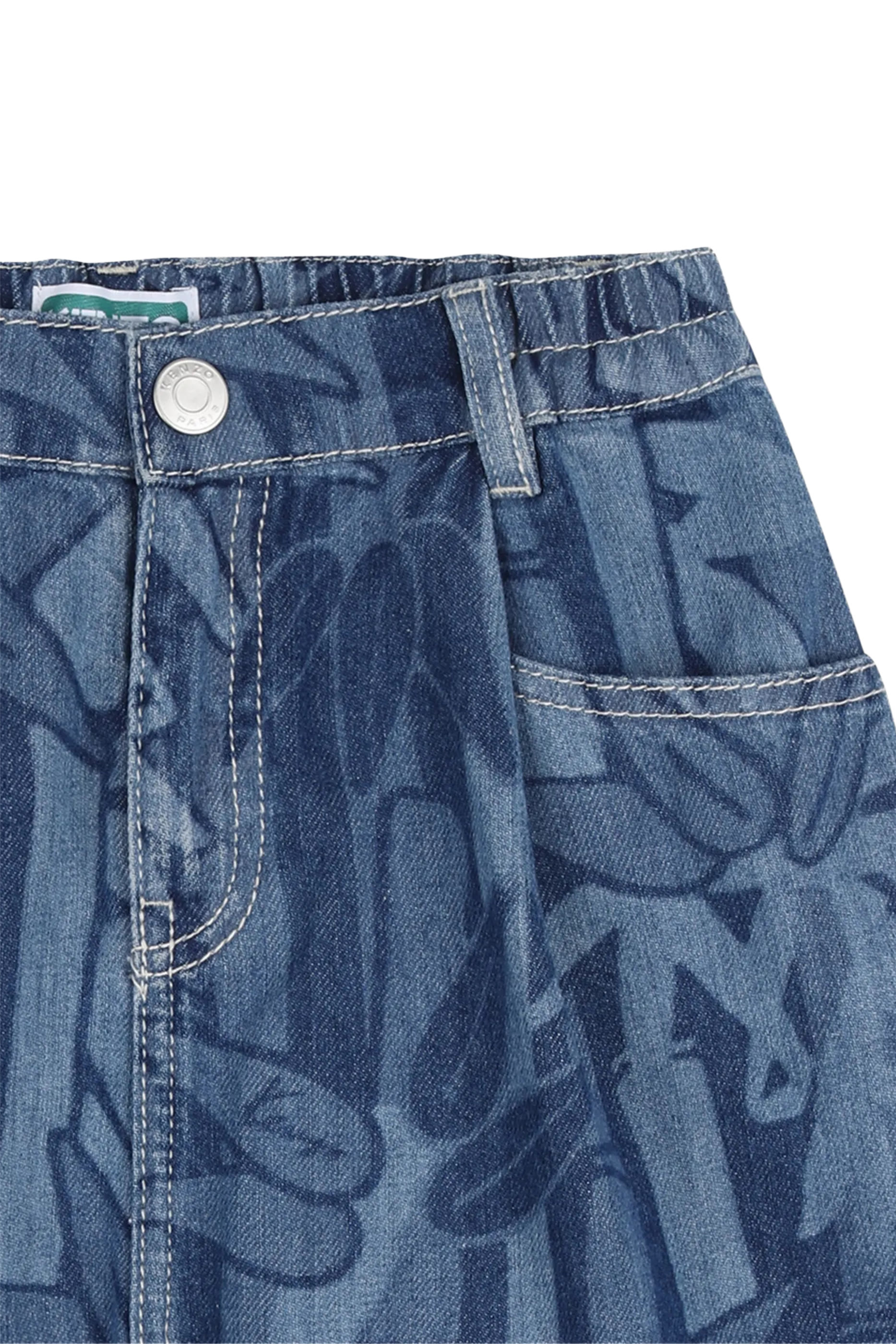 Kids Eden Jungle Denim Shorts