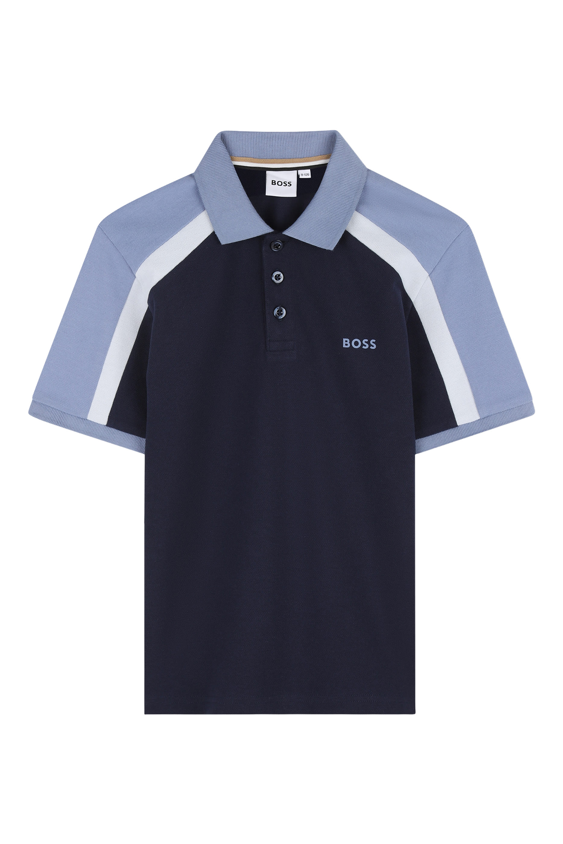 Kids Logo Color-Block Polo Shirt