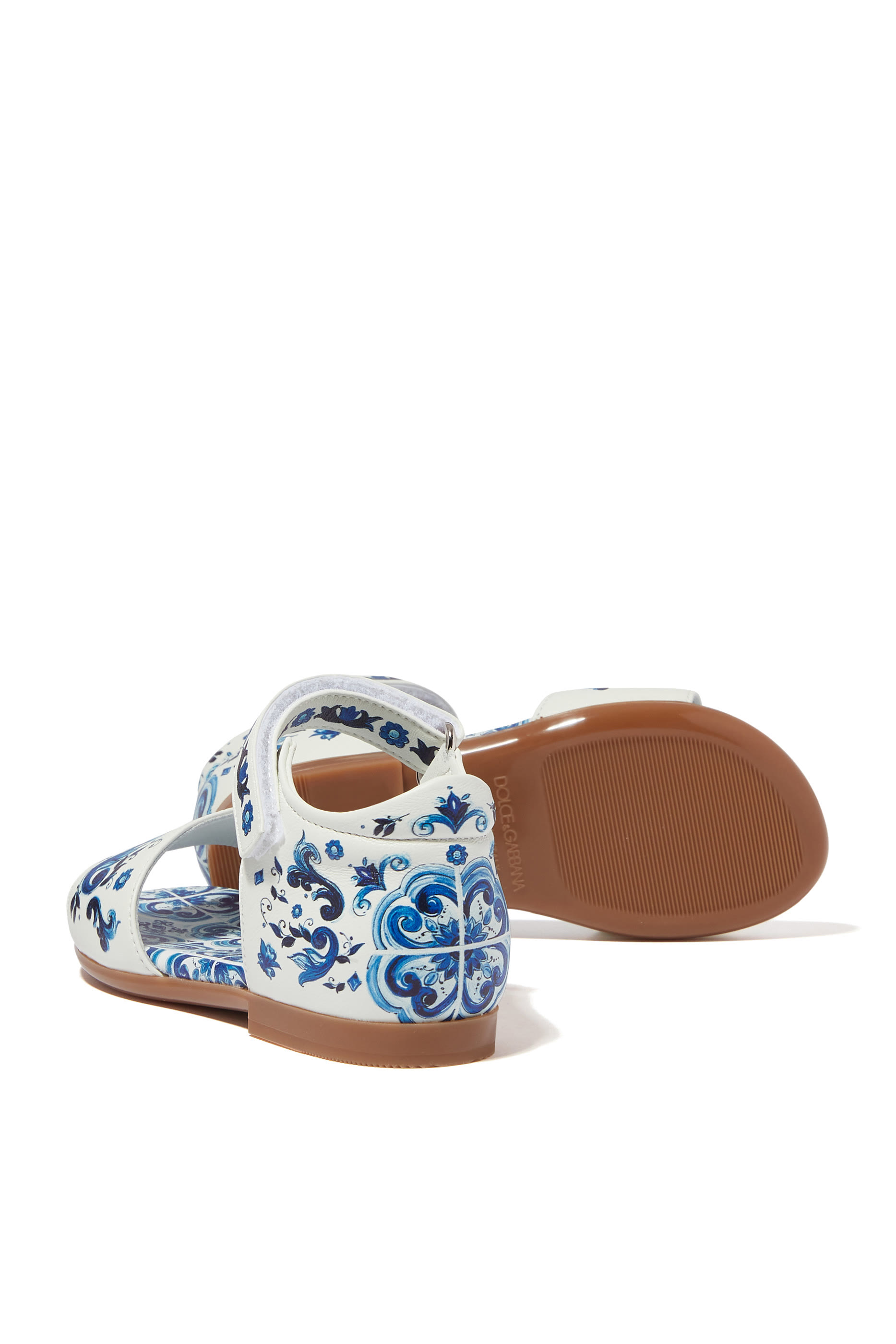 Kids Majolica Leather Sandals