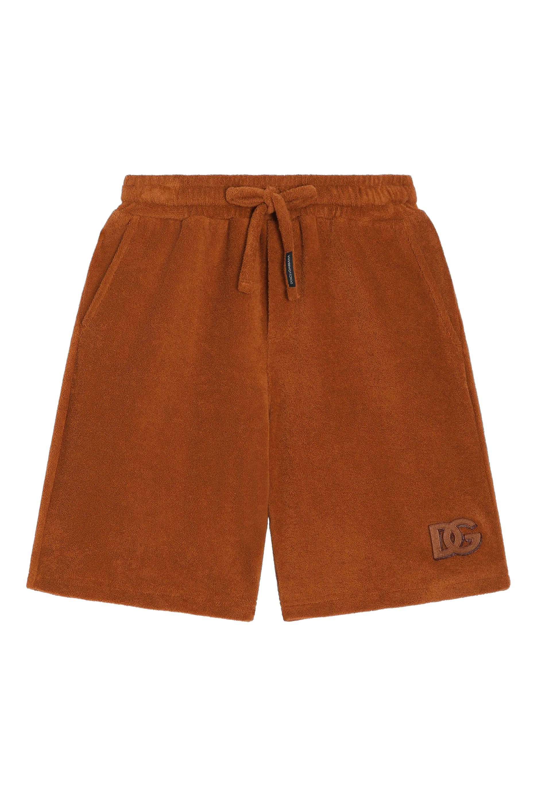 Kids DG Logo Terry-Effect Jersey Bermuda Shorts