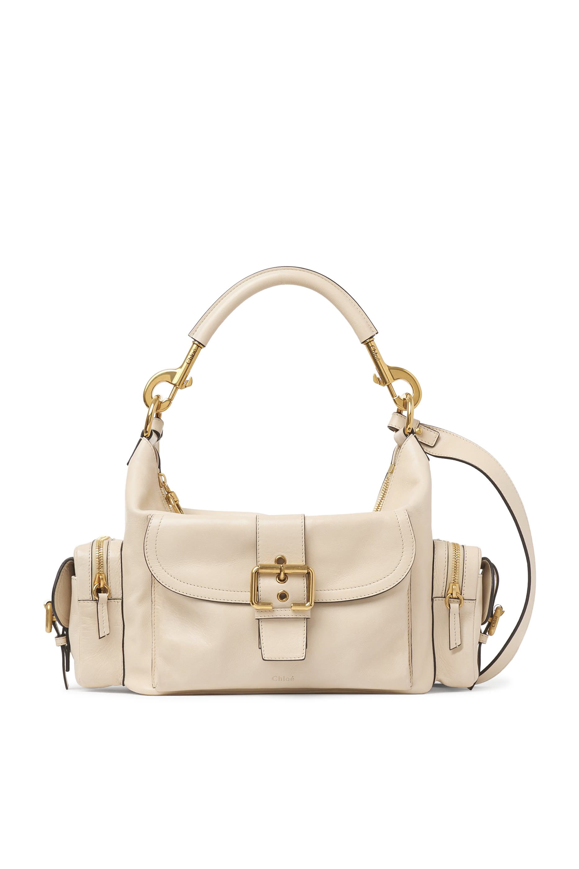 Camera Bag in Shiny Leather