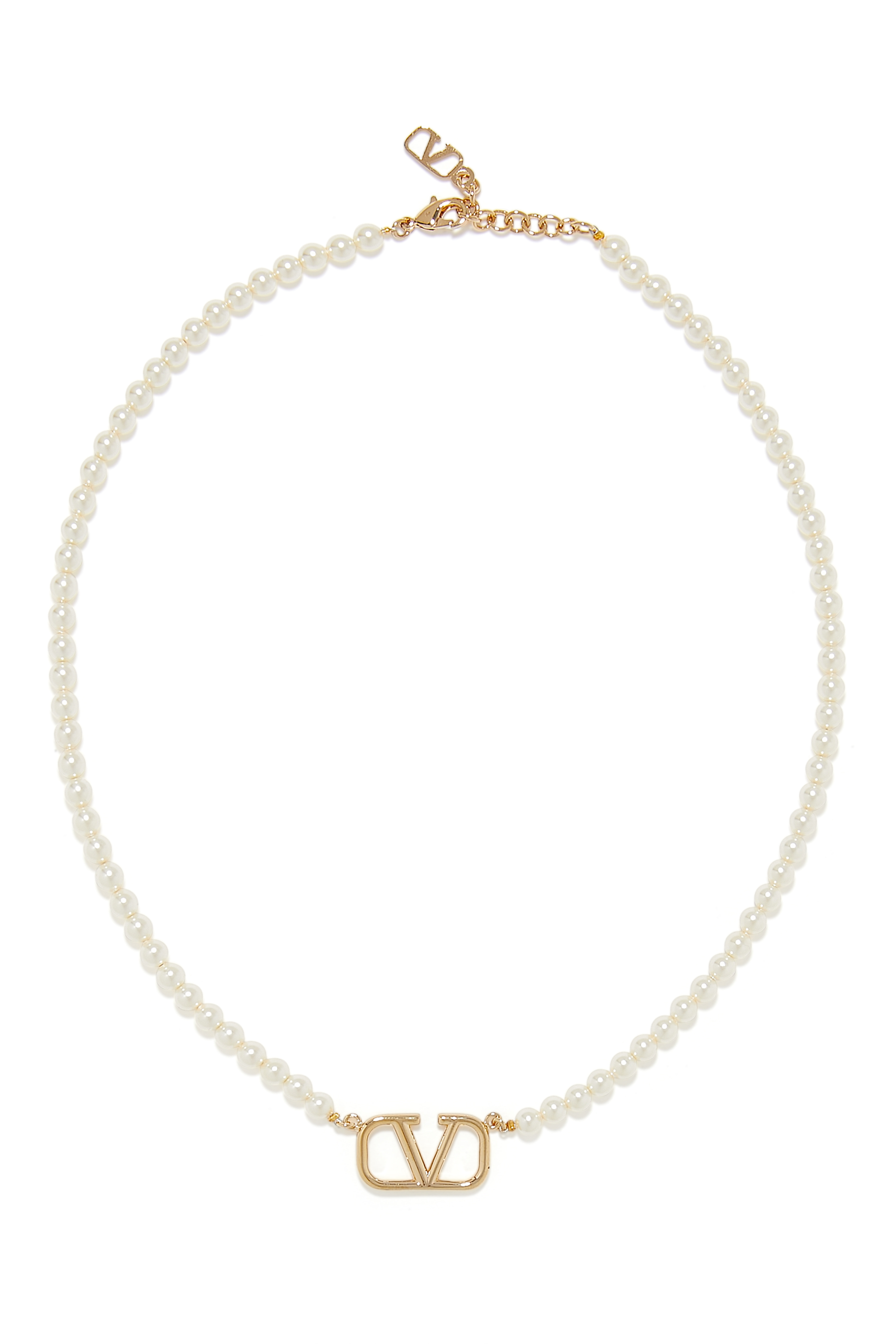 VLogo Signature Pearl Necklace