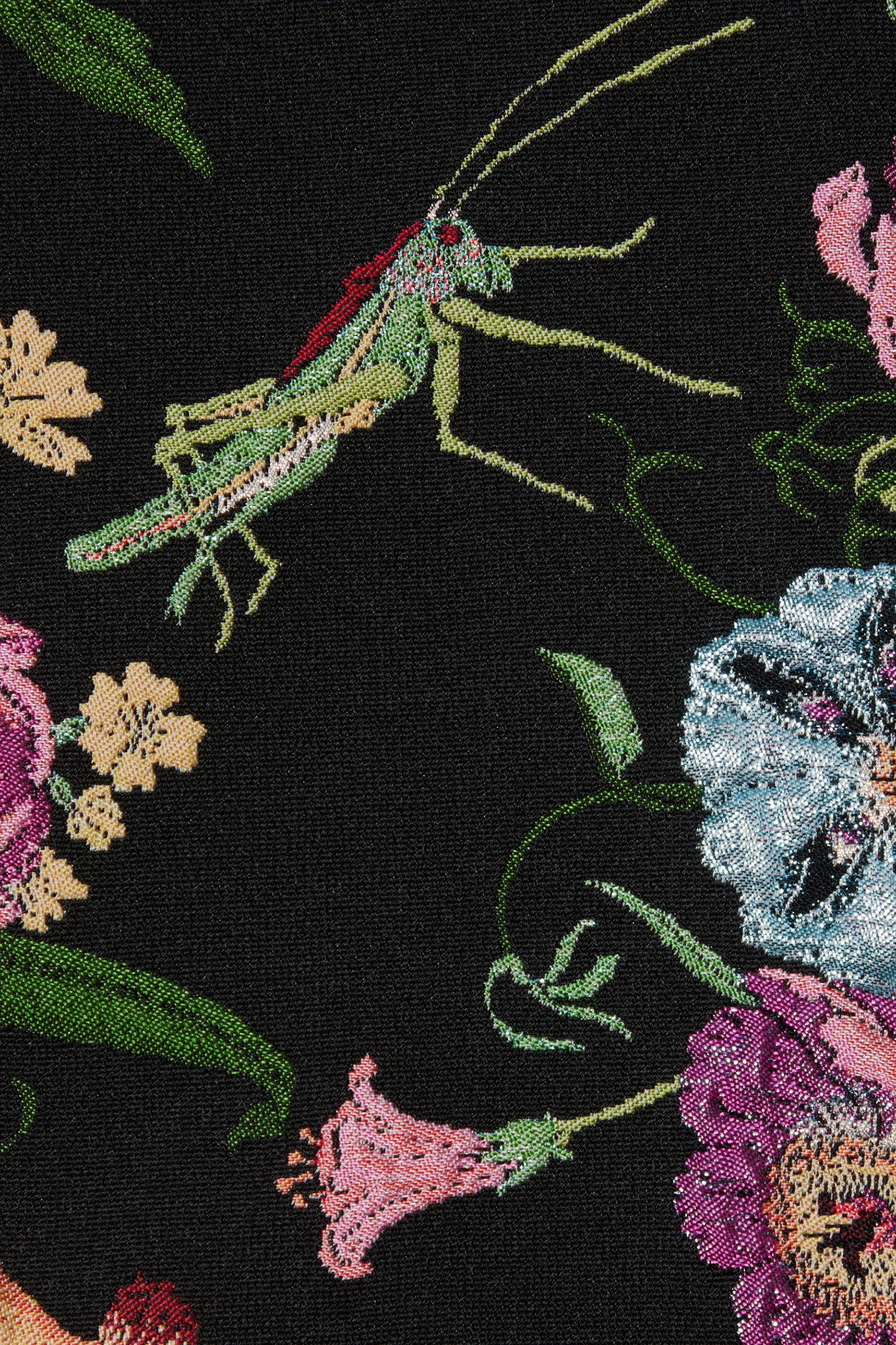 Flora Silk Brocade Mini Skirt