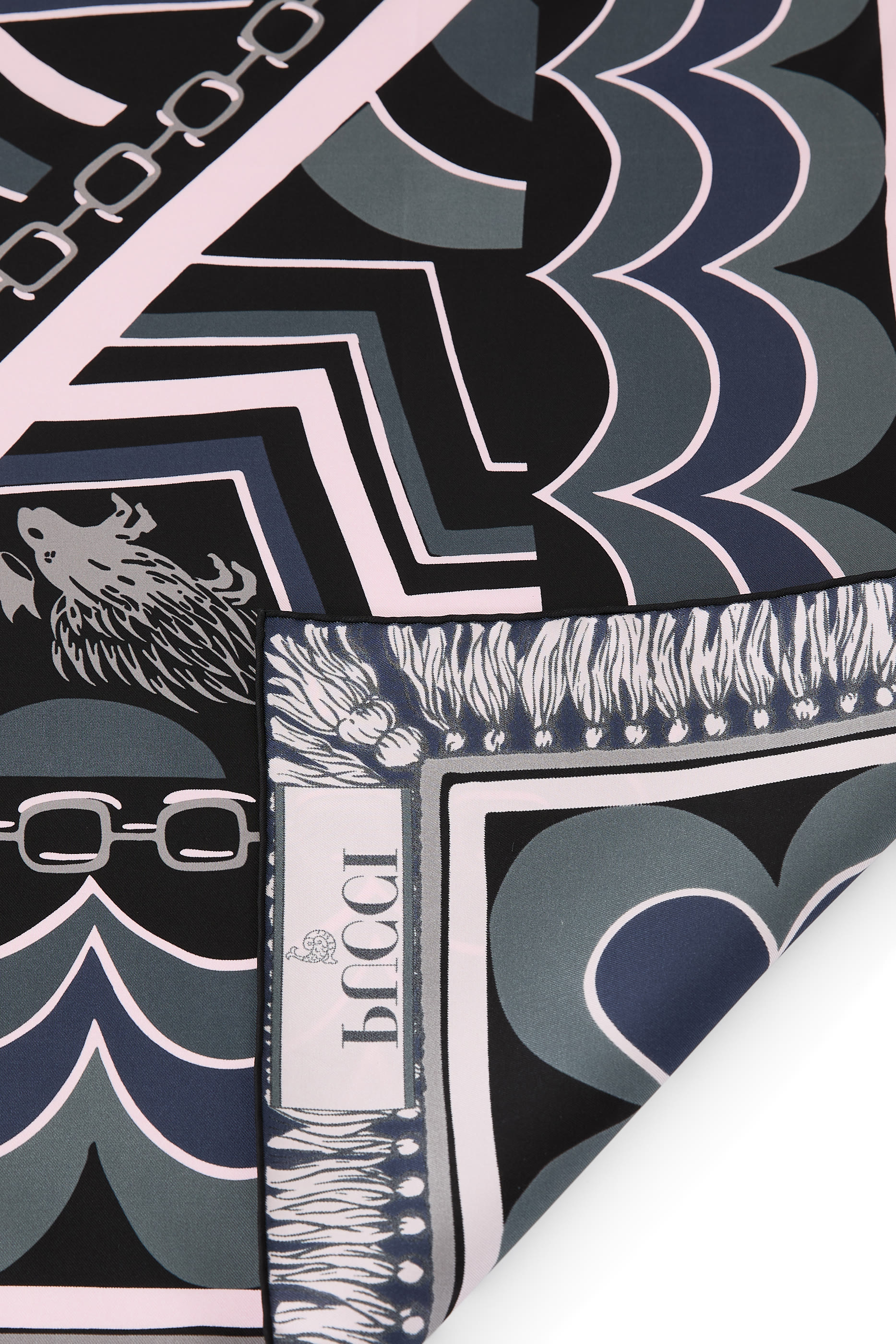 Istrice Print Silk Carre Scarf