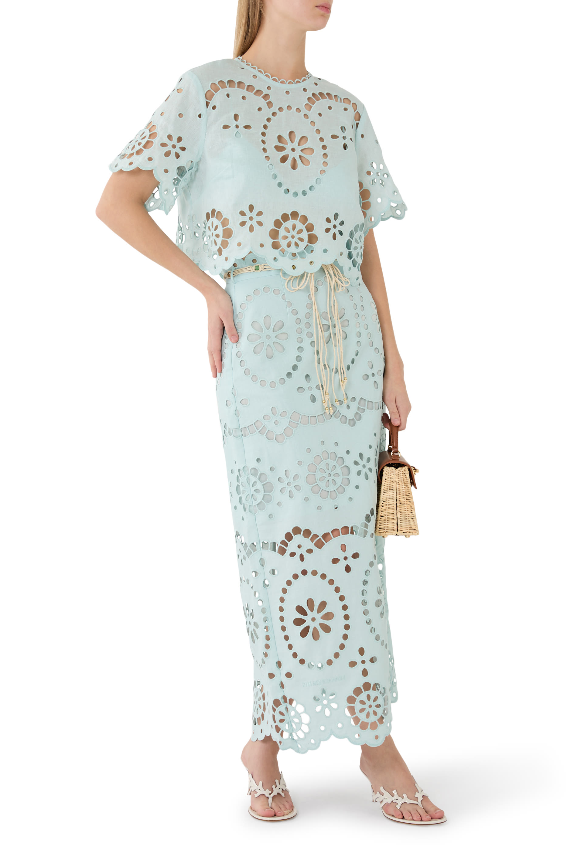  Awaken Embroidered Skirt