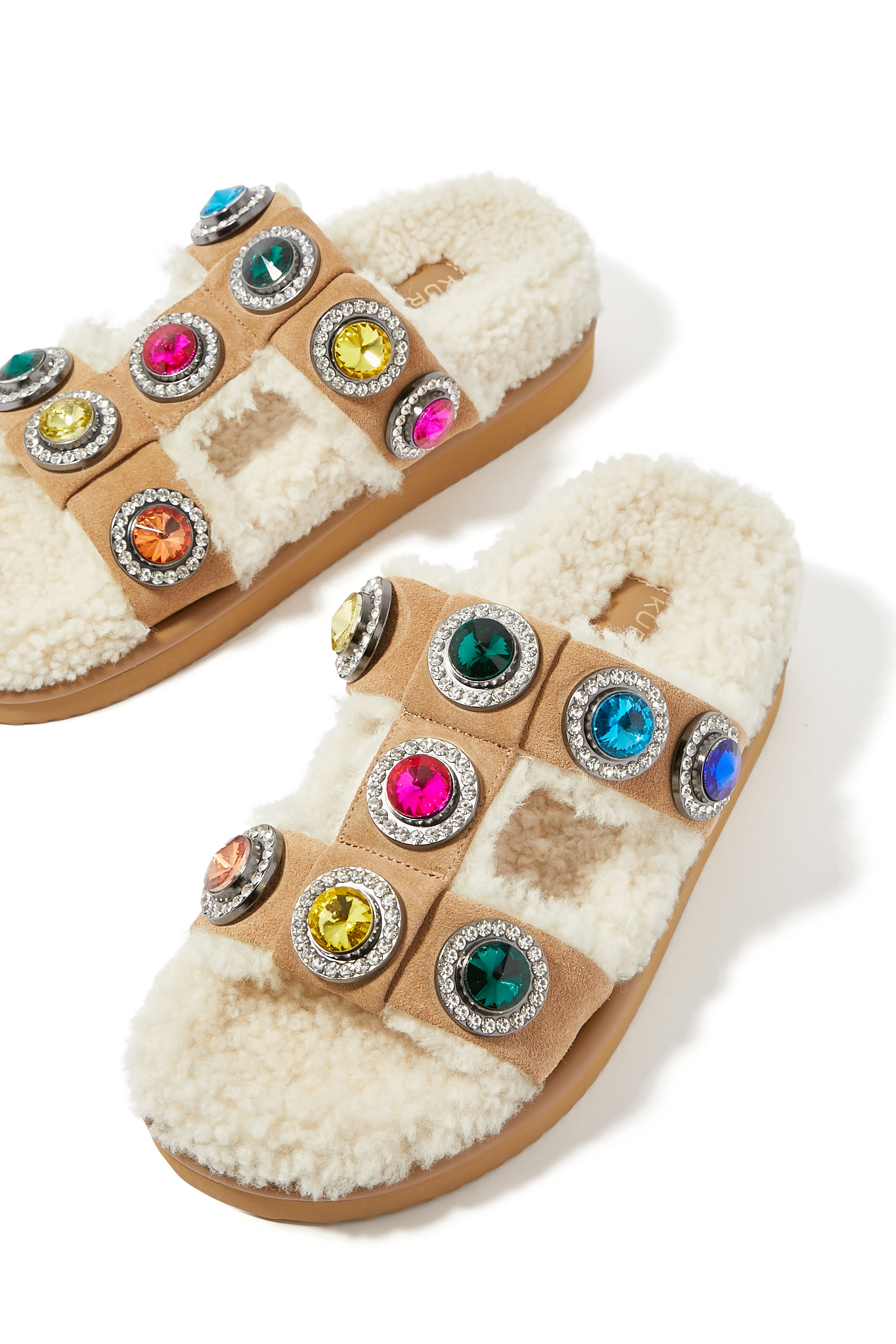 Orson Crystal Teddy Sandals