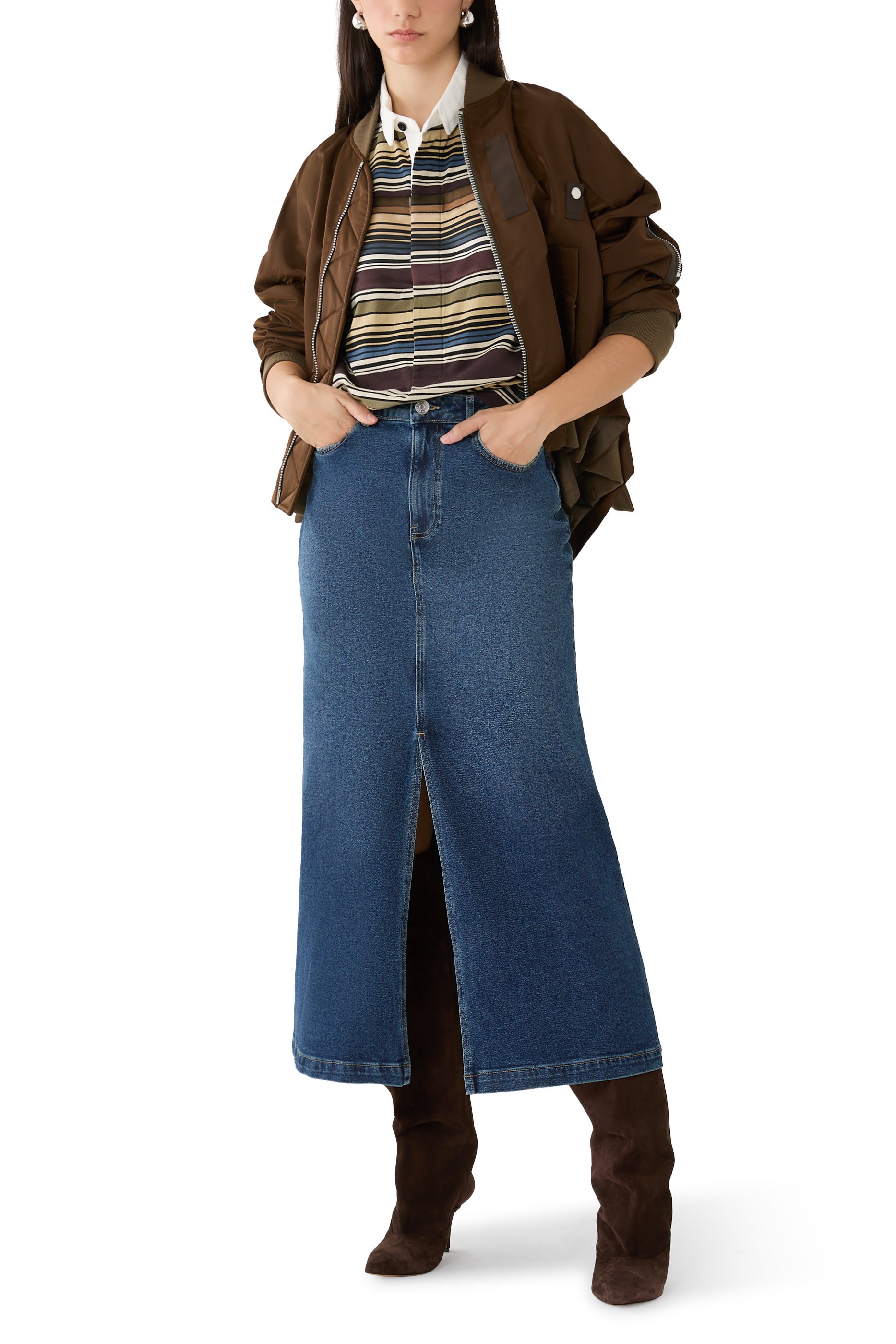 Horizontal Stripe Polo Shirt