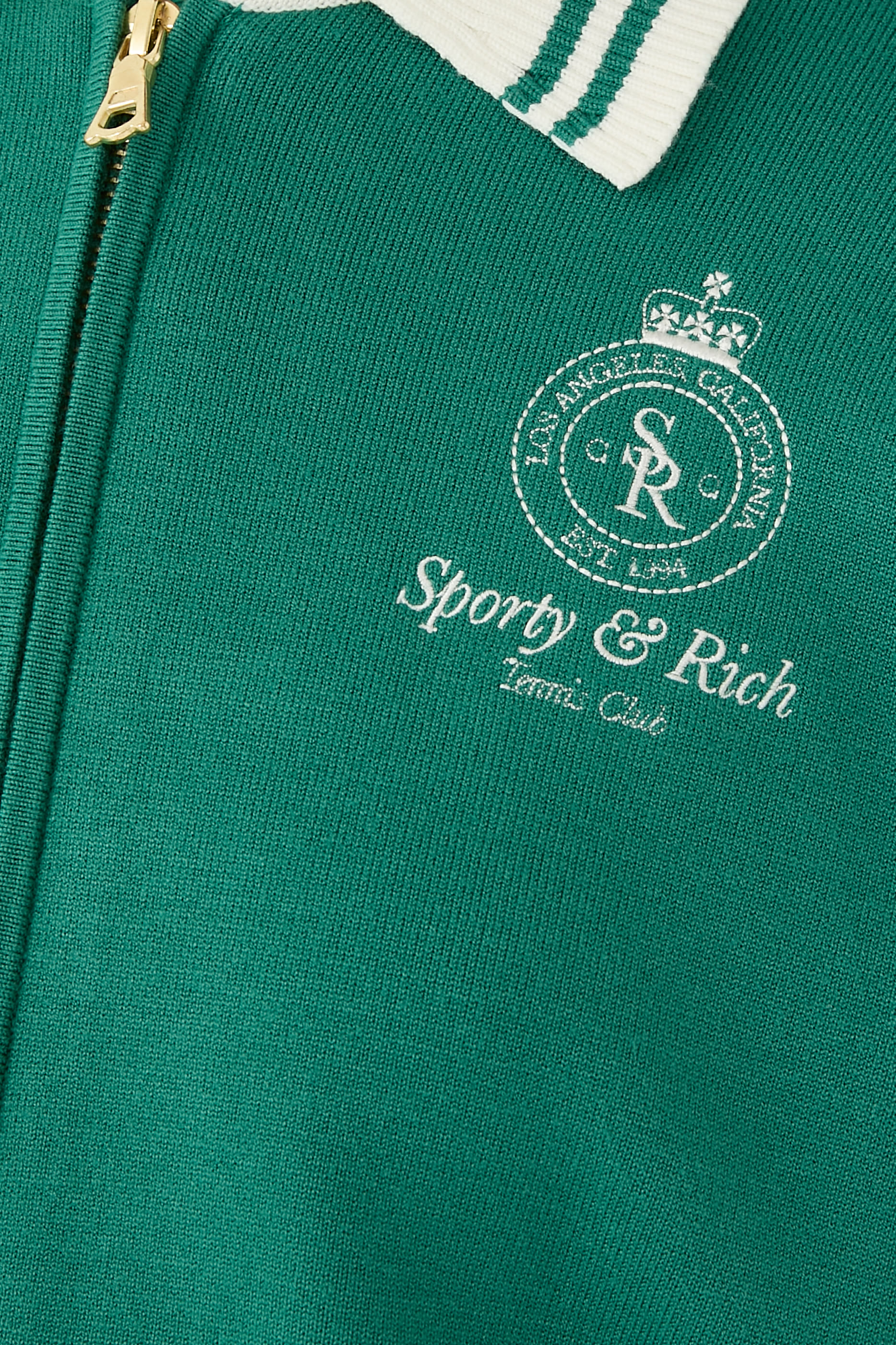 Crown Tennis Zipped Cardigan