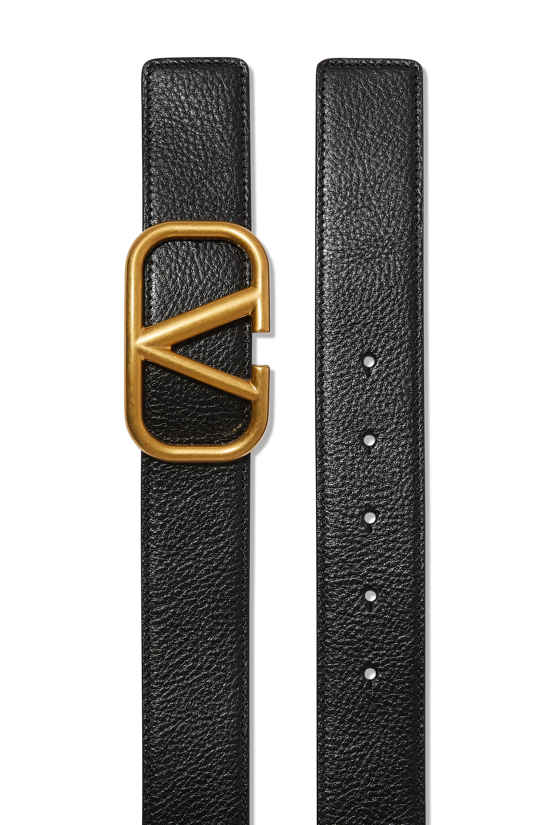  VLogo Leather Belt