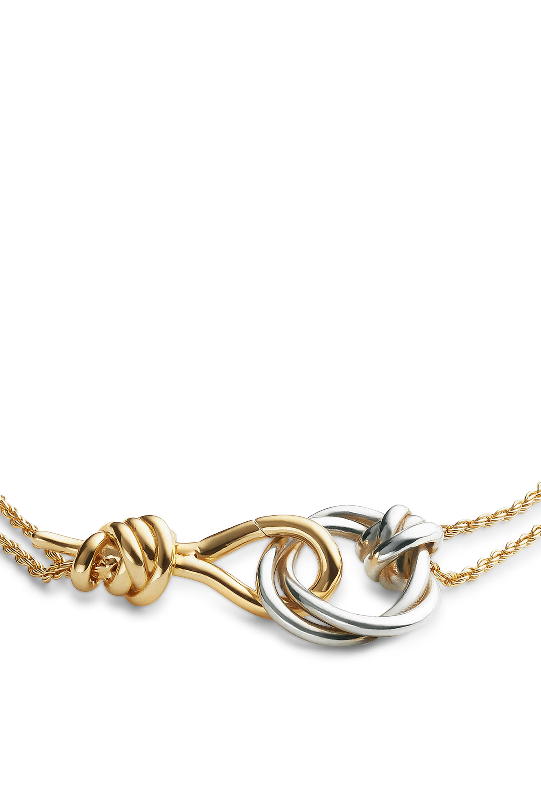 Knot Bracelet, 18k Gold-Finished Sterling Silver
