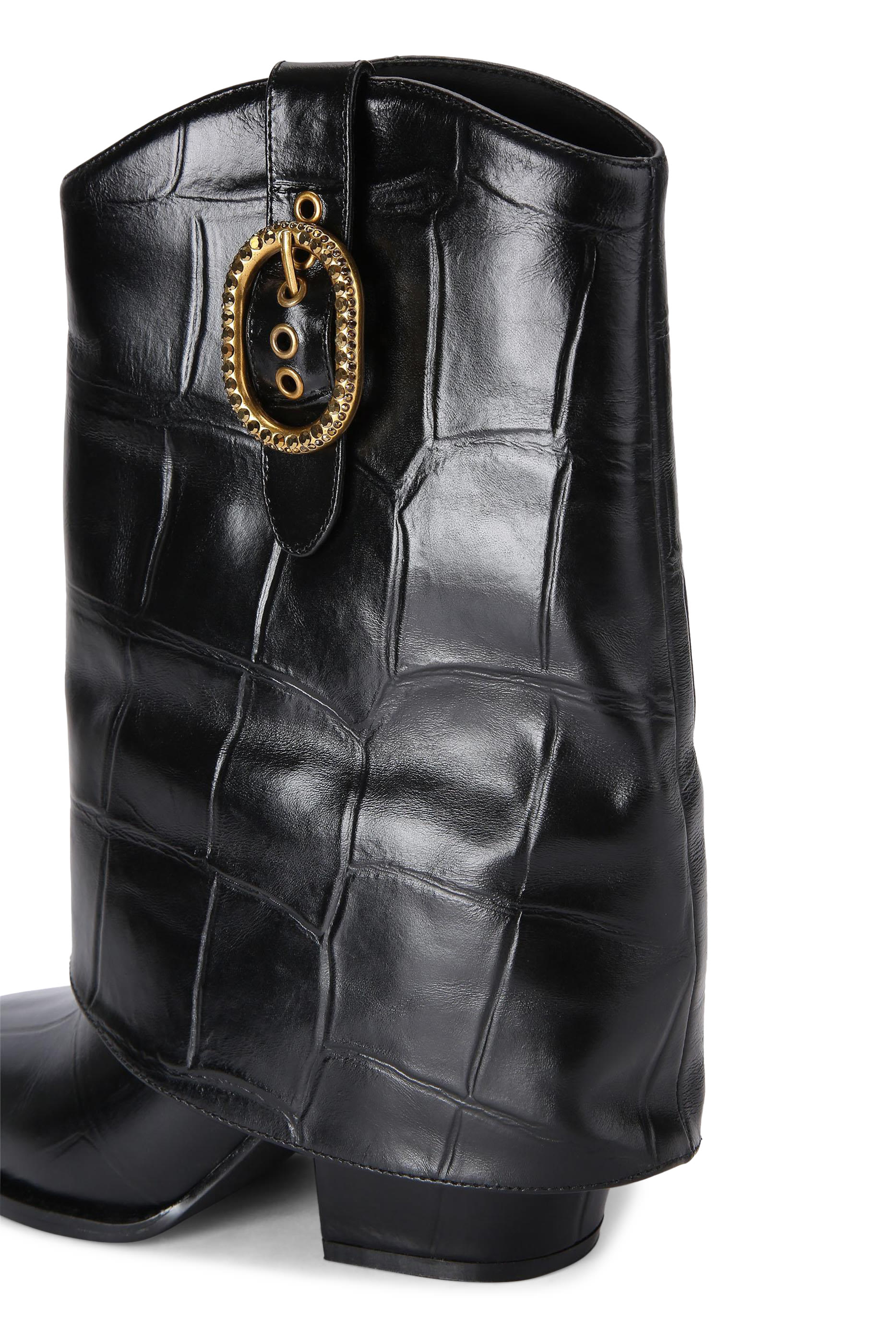 Fold‑Over Ankle Boots