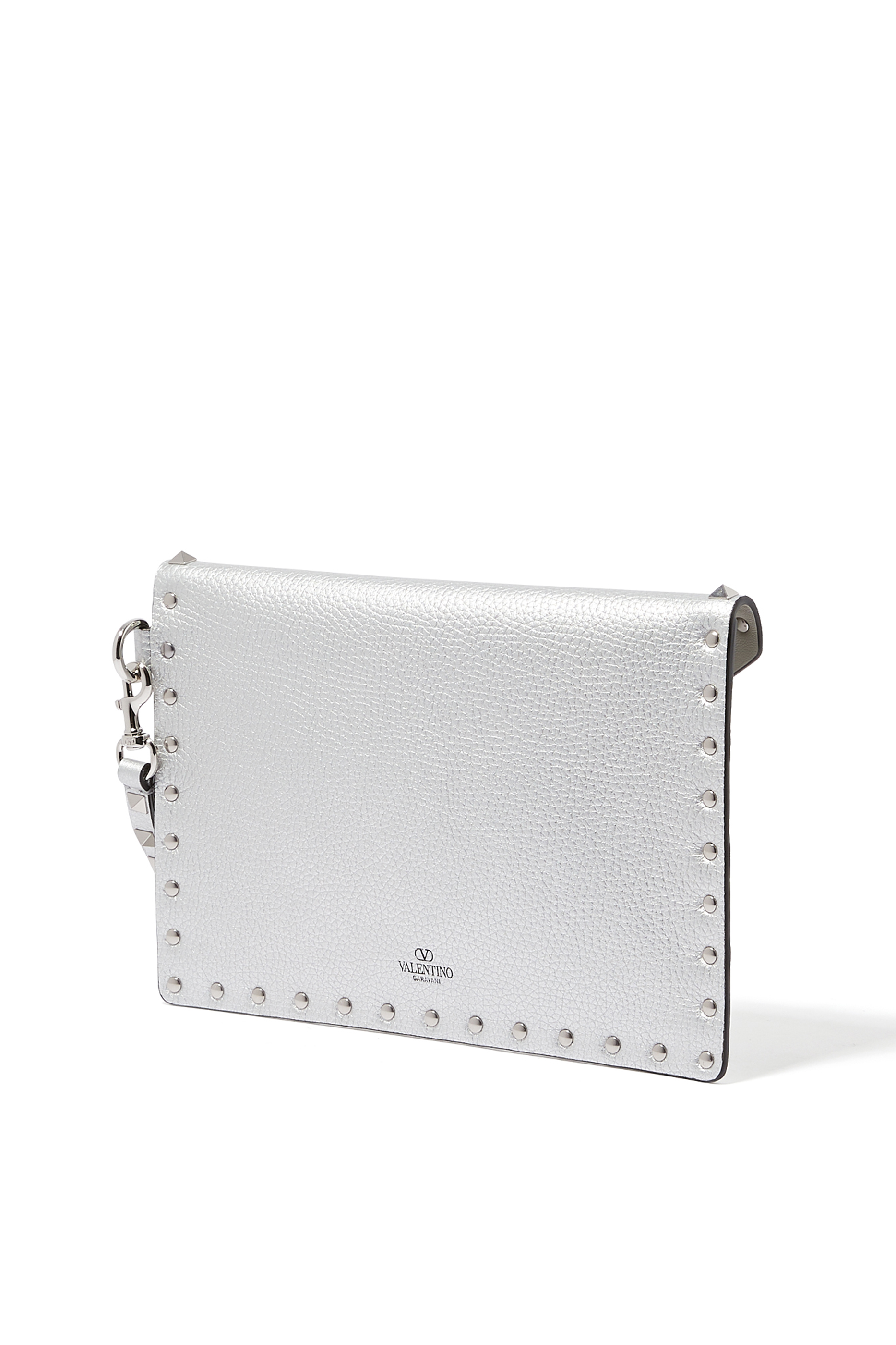 Rockstud Leather Pouch