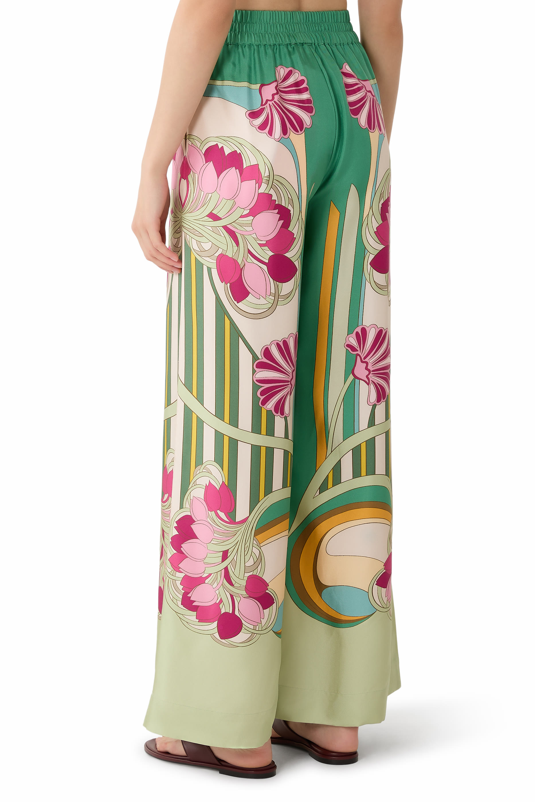 Floral Striped Trousers