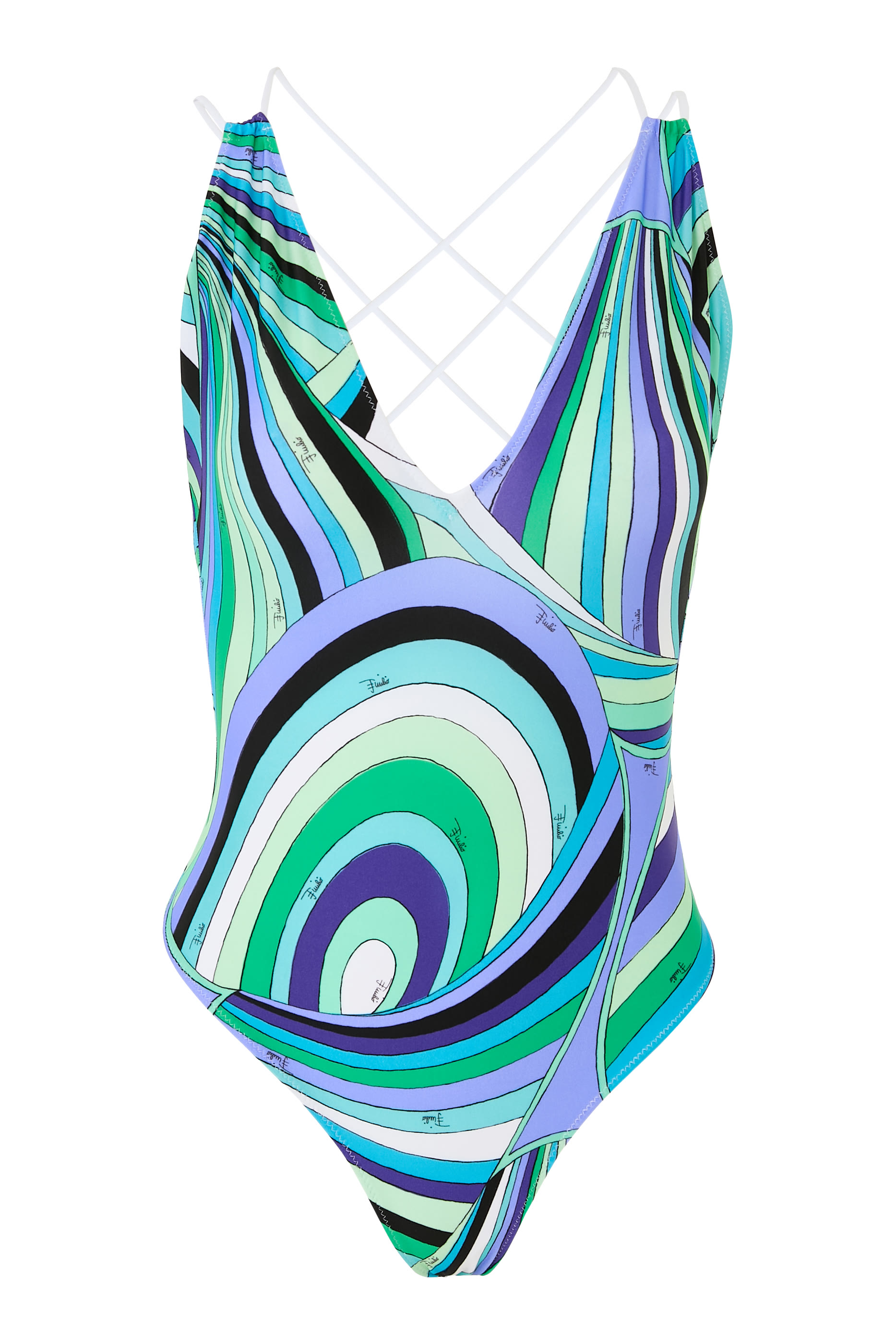 Printed One Piece Swimsuit