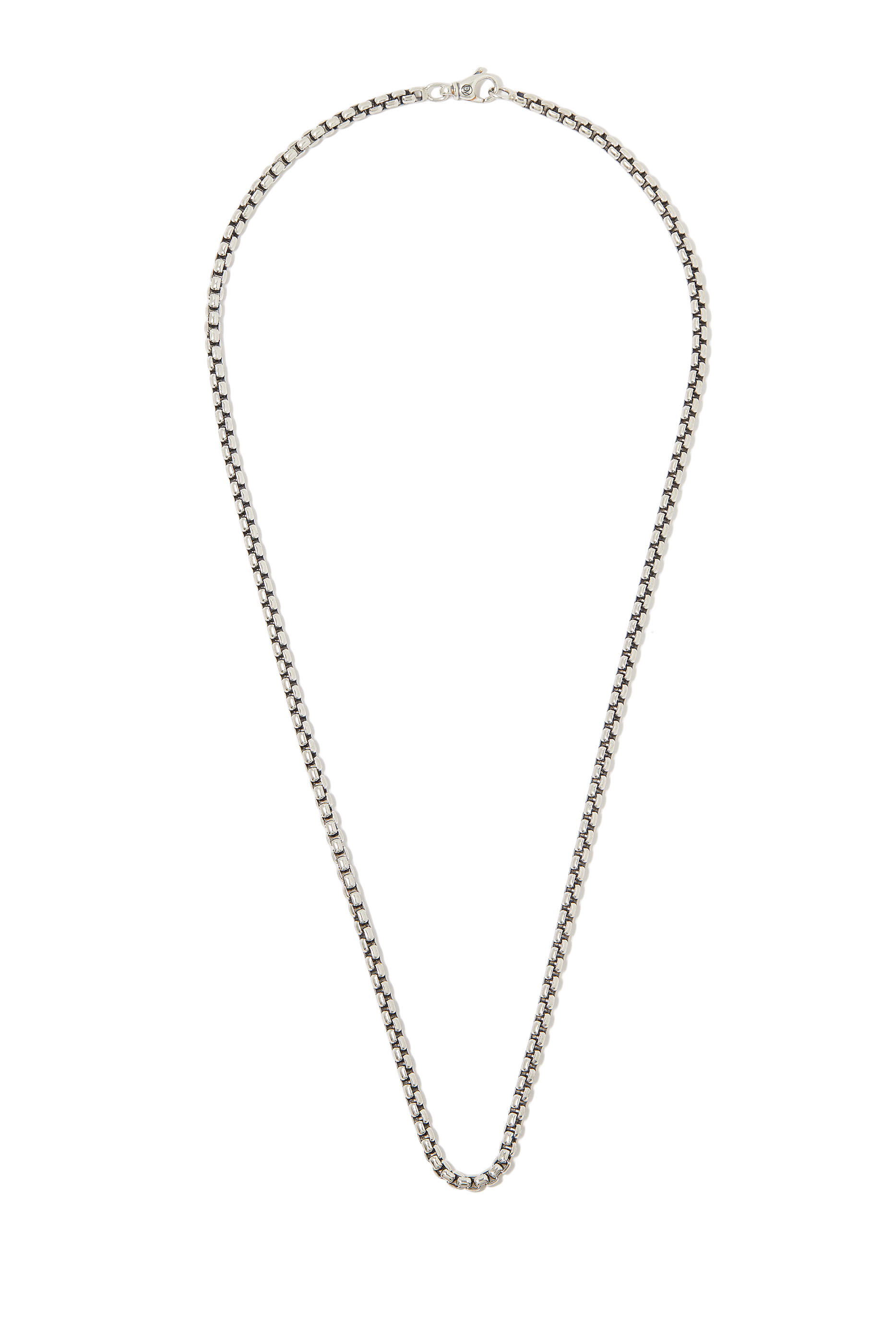 Box Chain Necklace, 18K Yellow Gold